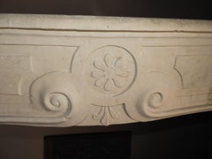 19th Century Louis XV Fireplace in French Limestone