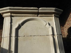 19th Century Louis XV Fireplace with Limestone Upper Mantle