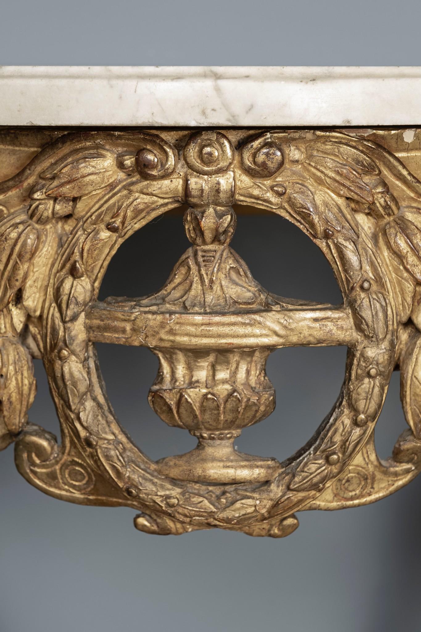 19th Century Louis XV Giltwood Console For Sale at 1stDibs