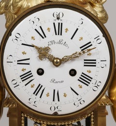 19th Century Louis XV Manner Ormolu and Marble Mantle Clock by Millet of Paris