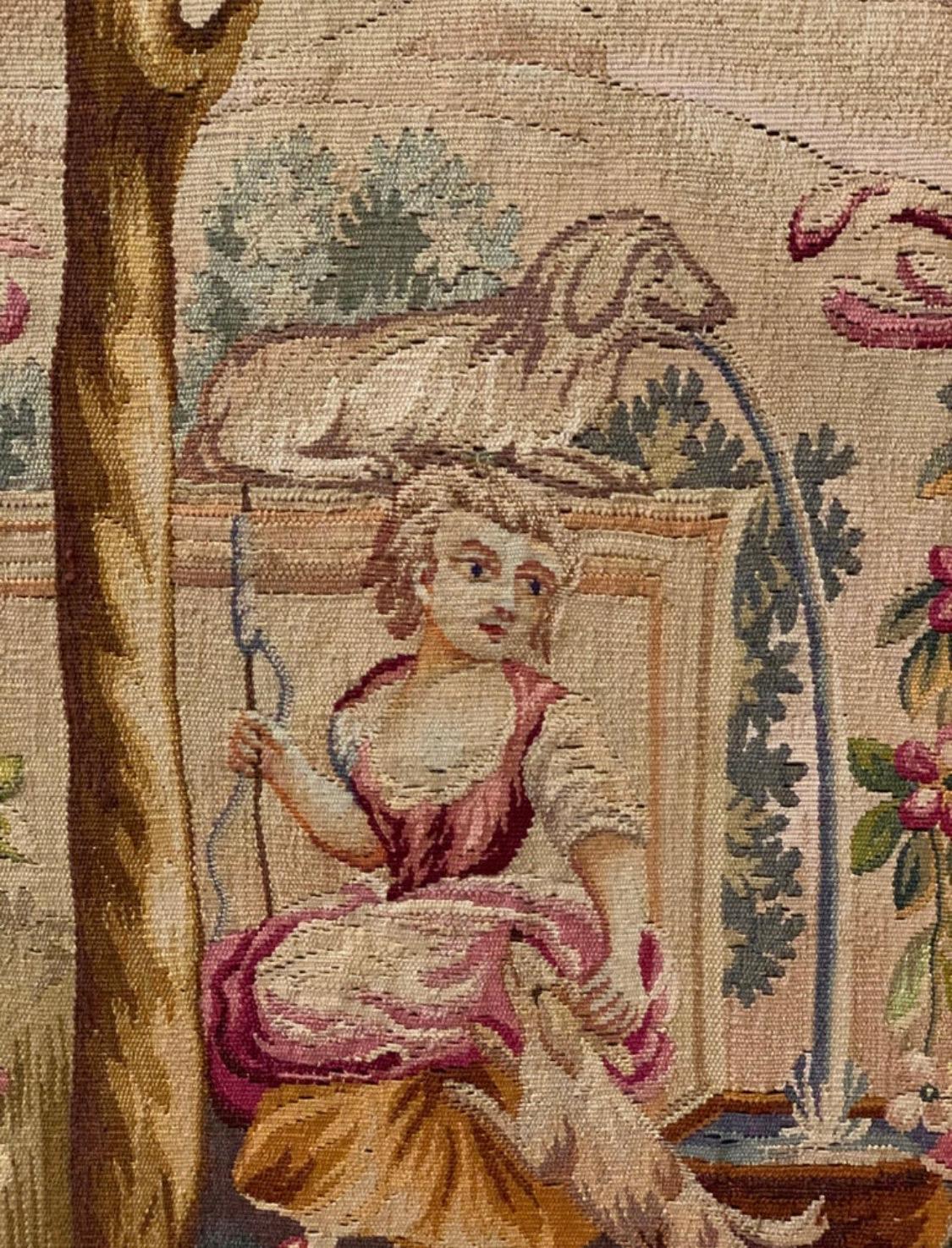 19. Jahrhundert Louis XV Regency vergoldeten Bildschirm und Kaminschirm mit Wandteppichen im Angebot 7