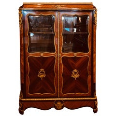19th Century Louis XV French Rosewood Cabinet, 1840s
