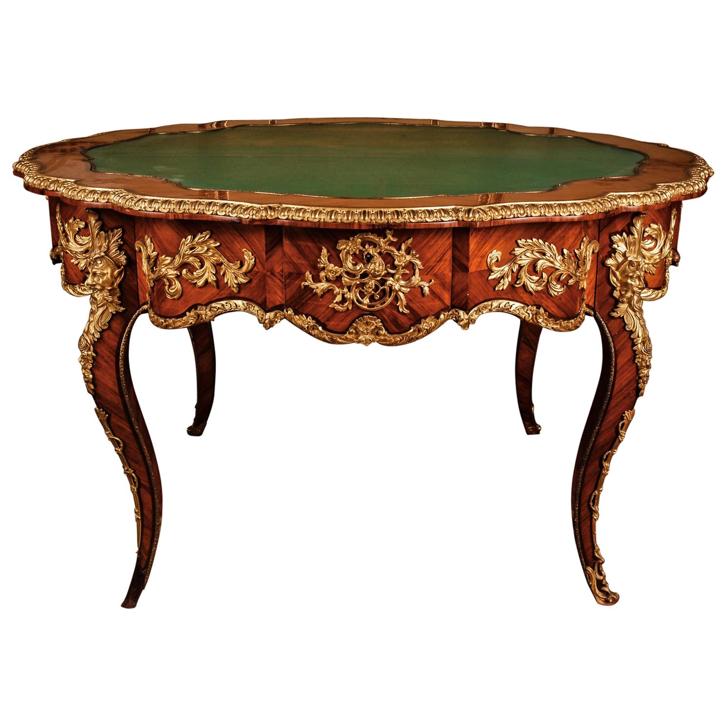 19th Century Louis XV Salon Table Napoleon III Paris For Sale
