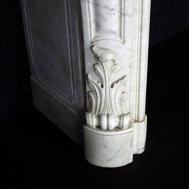 19th Century Louis XV Sicilian Marble Chimneypiece For Sale at 1stDibs