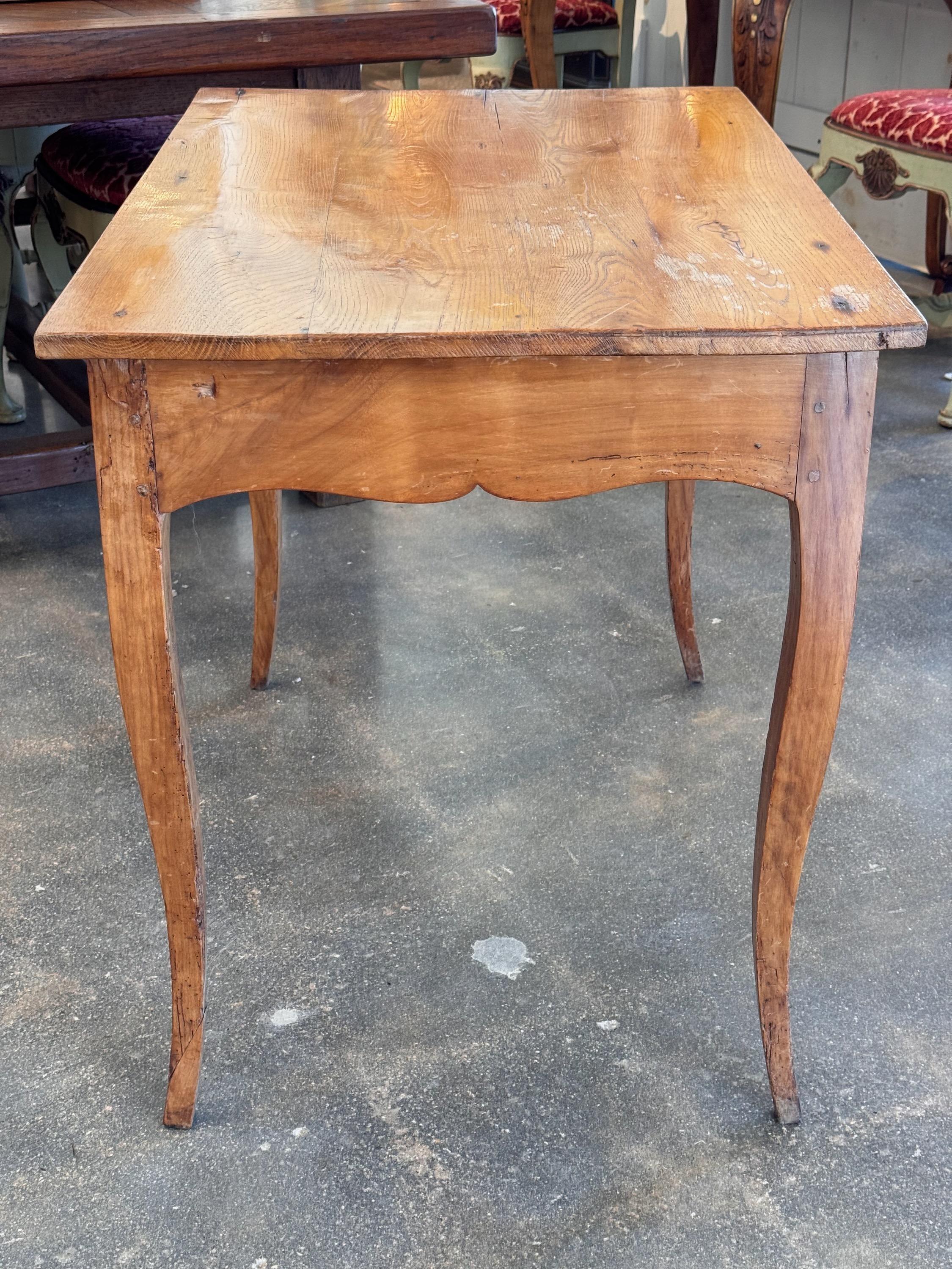 Wood 19th Century Louis XV Side Table For Sale