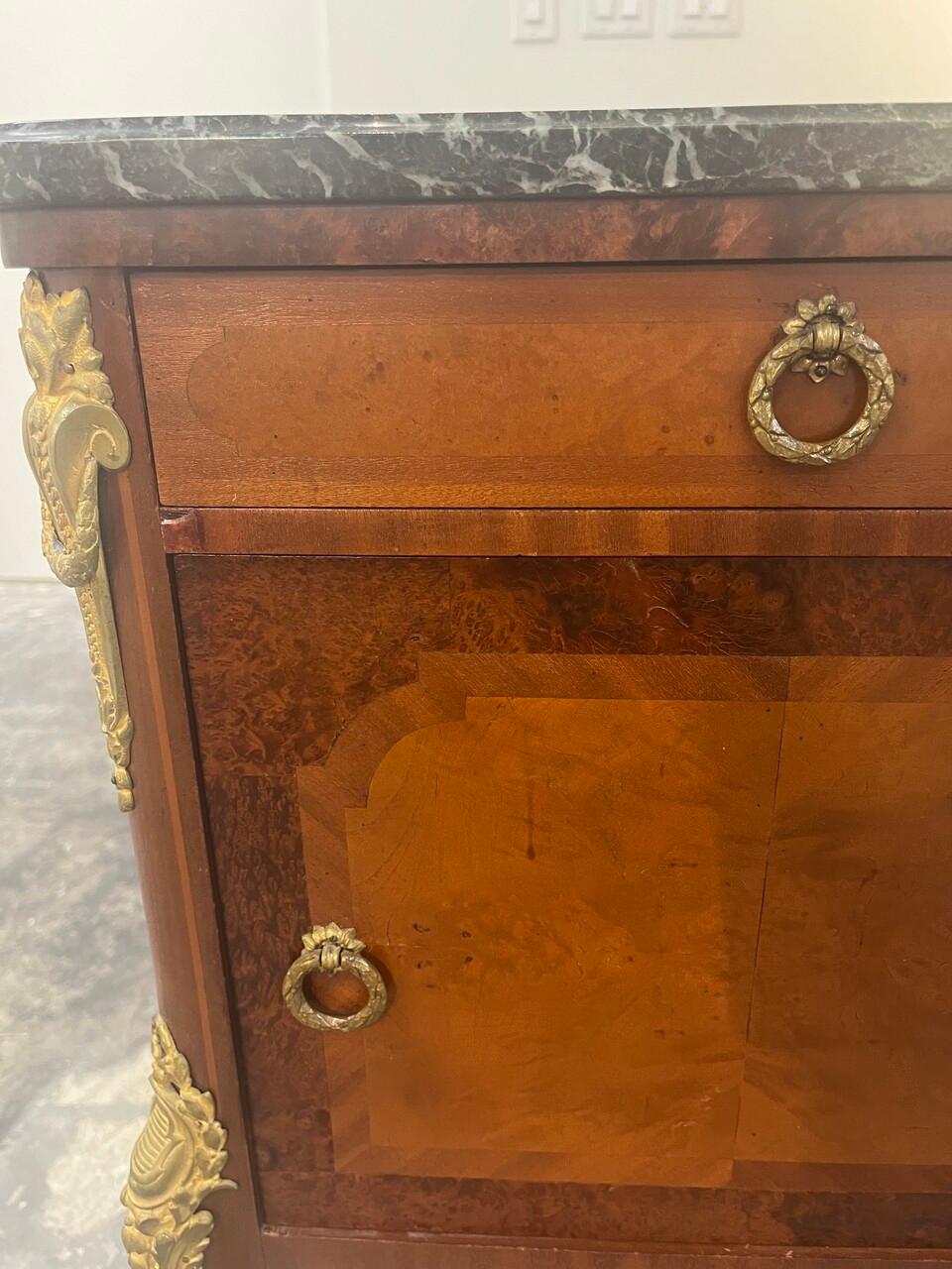 19th Century Louis XV Side Table Nightstand In Good Condition For Sale In Houston, TX