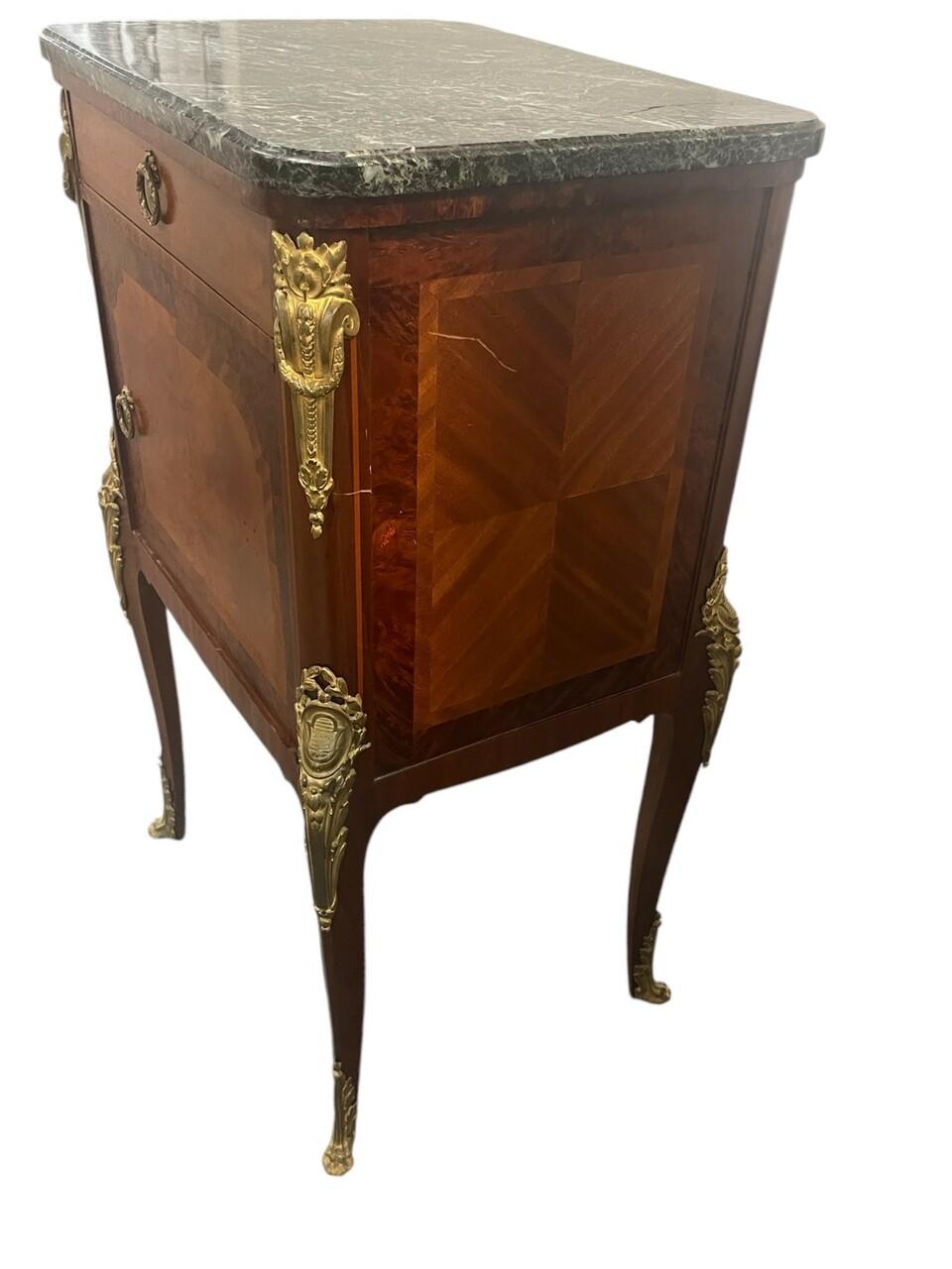 19th Century Louis XV Side Table Nightstand For Sale 2