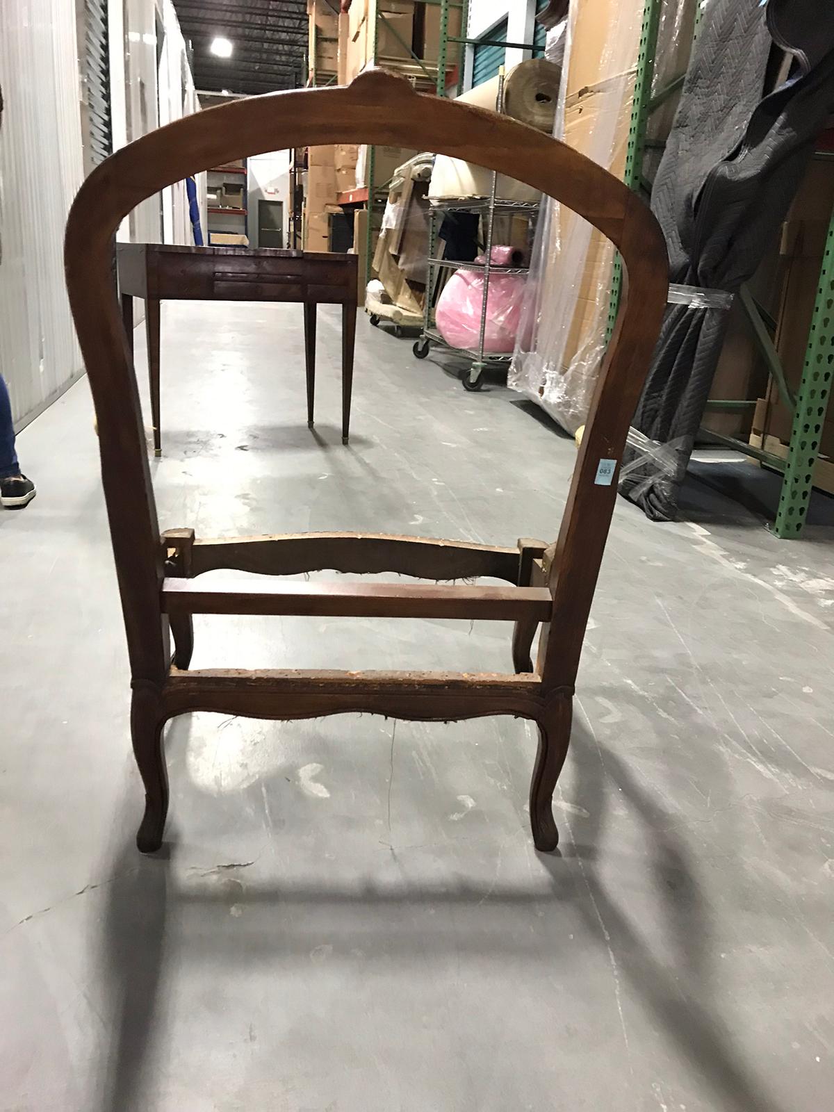 19th Century Louis XV Style Bergère Chair Frame 5