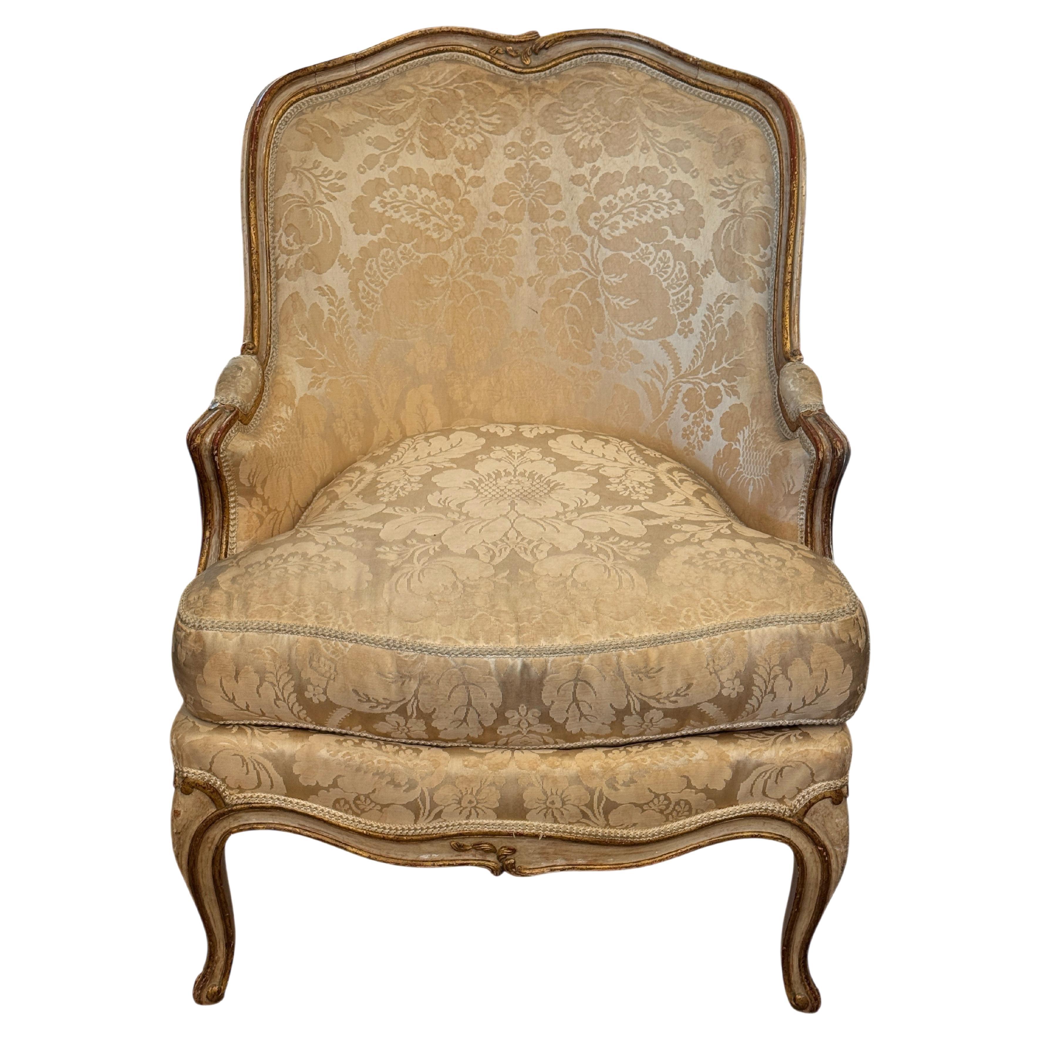 19th Century Louis XV Style Bergere en venta