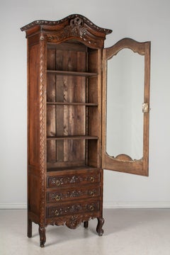 19th Century Louis XV Style Bonnetiére or Display Cabinet