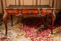 19th Century Louis XV Style Bureau Plat Writing Table