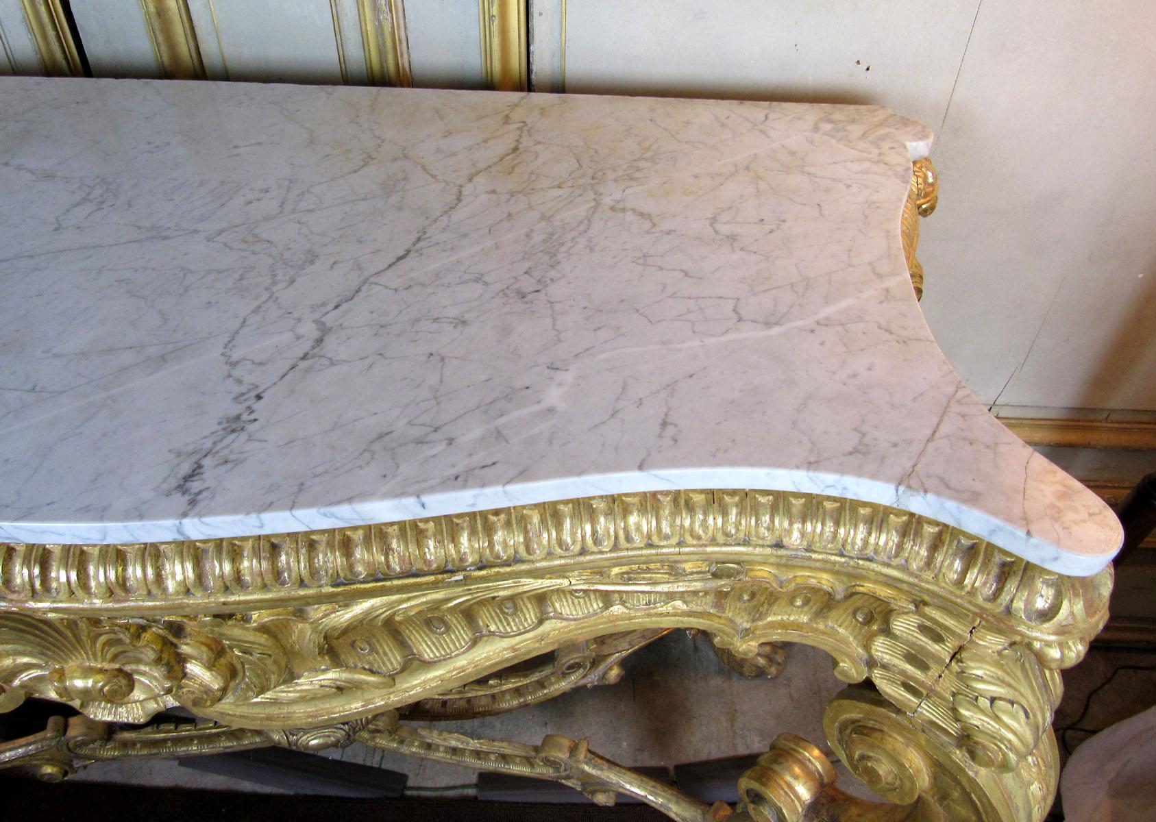 19th Century Louis XV Style Console In Excellent Condition For Sale In Dallas, TX