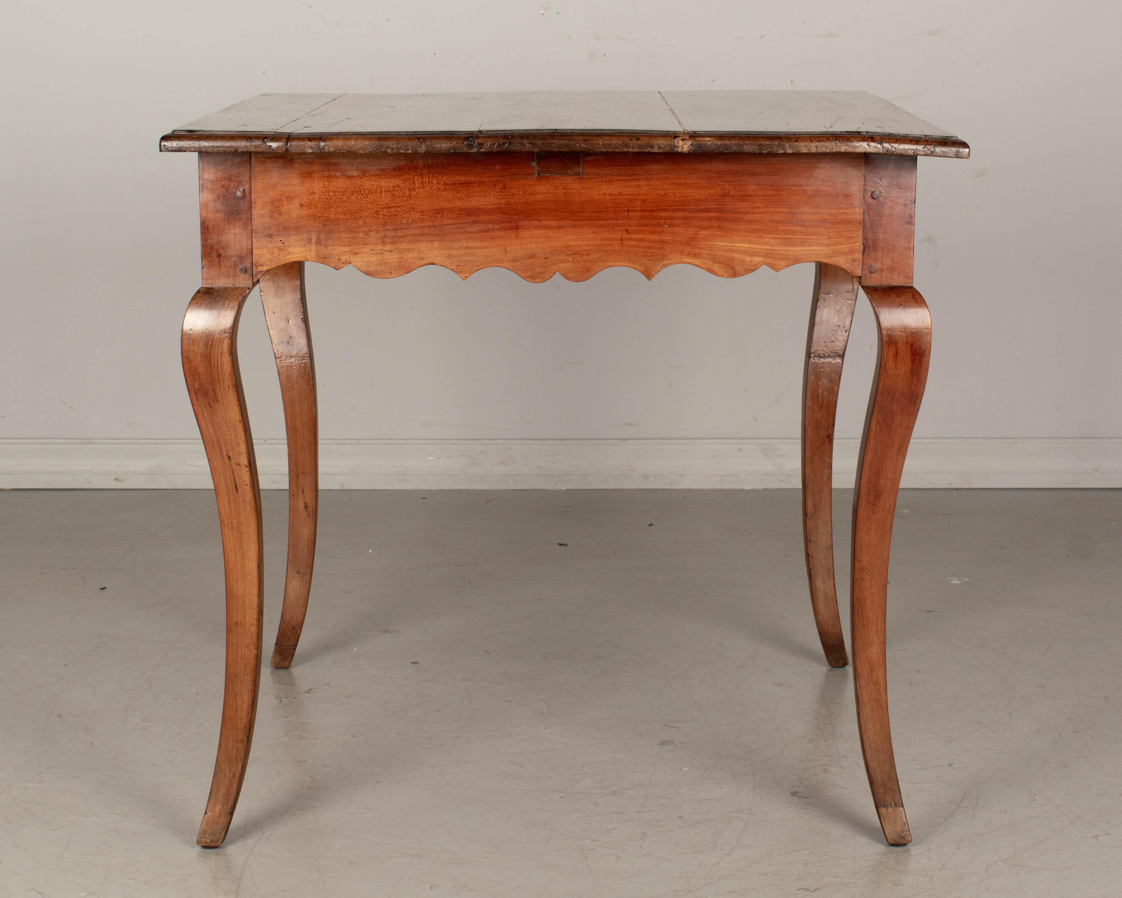Cherry 19th Century Louis XV Style Country French Side Table For Sale