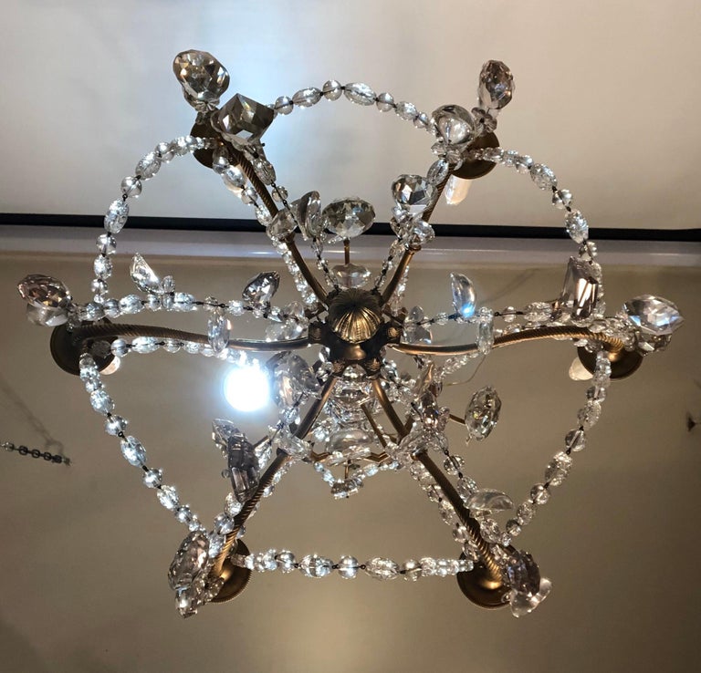 19th Century Louis XV Style Crystal and Gilt Bronze Chandelier For Sale ...