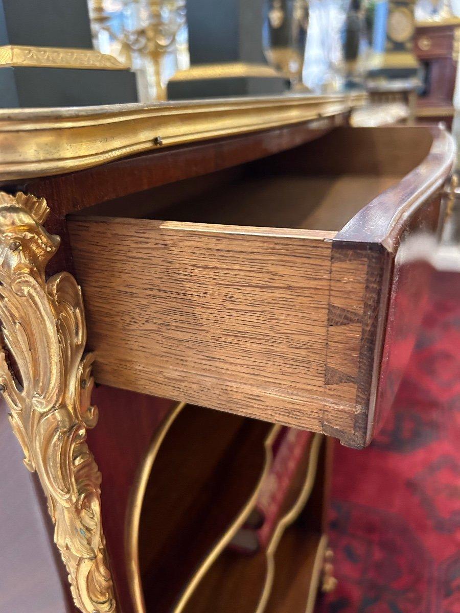 19th Century Louis XV Style Dainty Mahogany Bookcase, Stamped For Sale 5