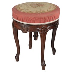 Antique 19th Century Louis XV Style French Adjustable Stool