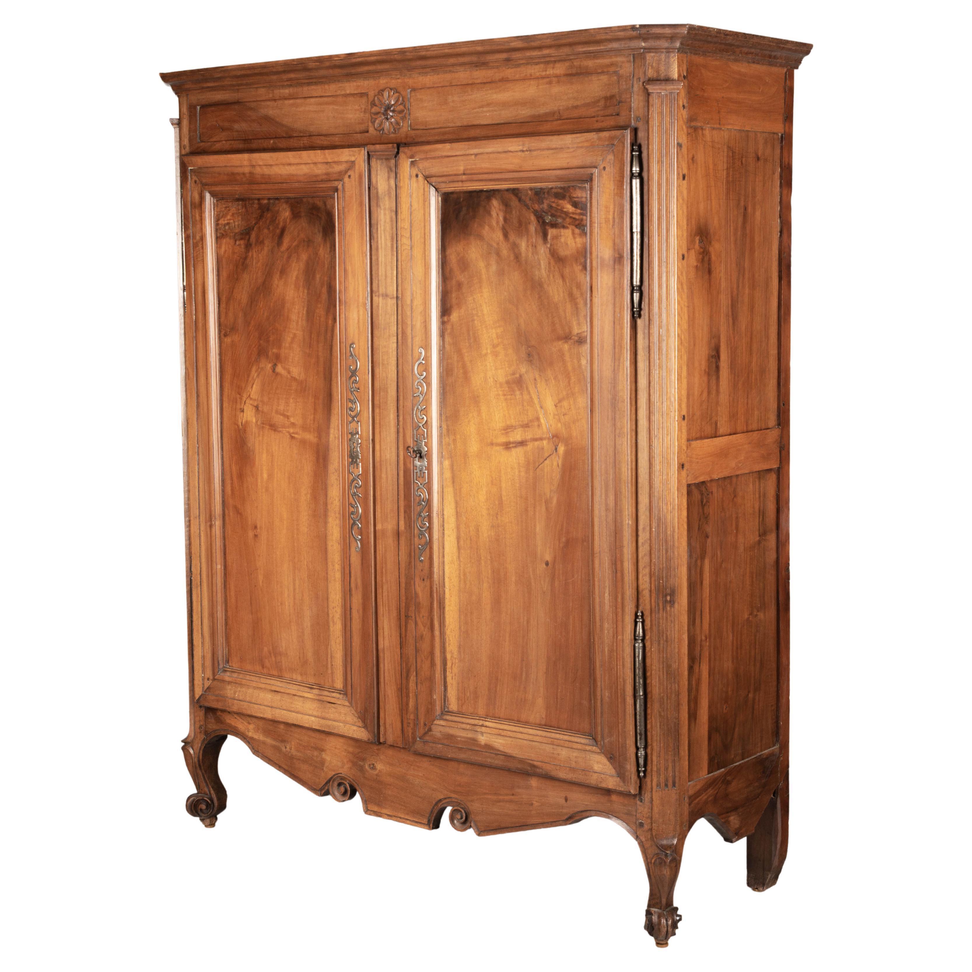 19th Century Louis XV Style French Armoire or Wardrobe