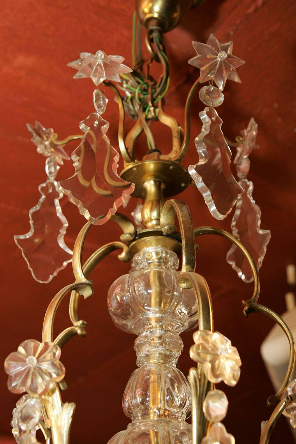 19th Century Louis XV Style French Chandelier In Good Condition For Sale In Berlin, DE