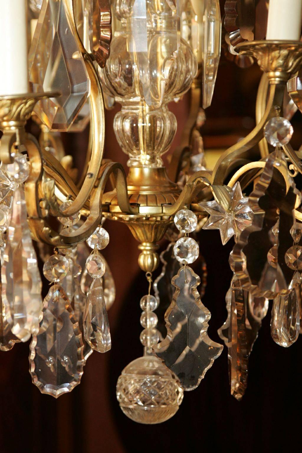 Lampadario francese del XIX secolo in stile Luigi XV in vendita 2