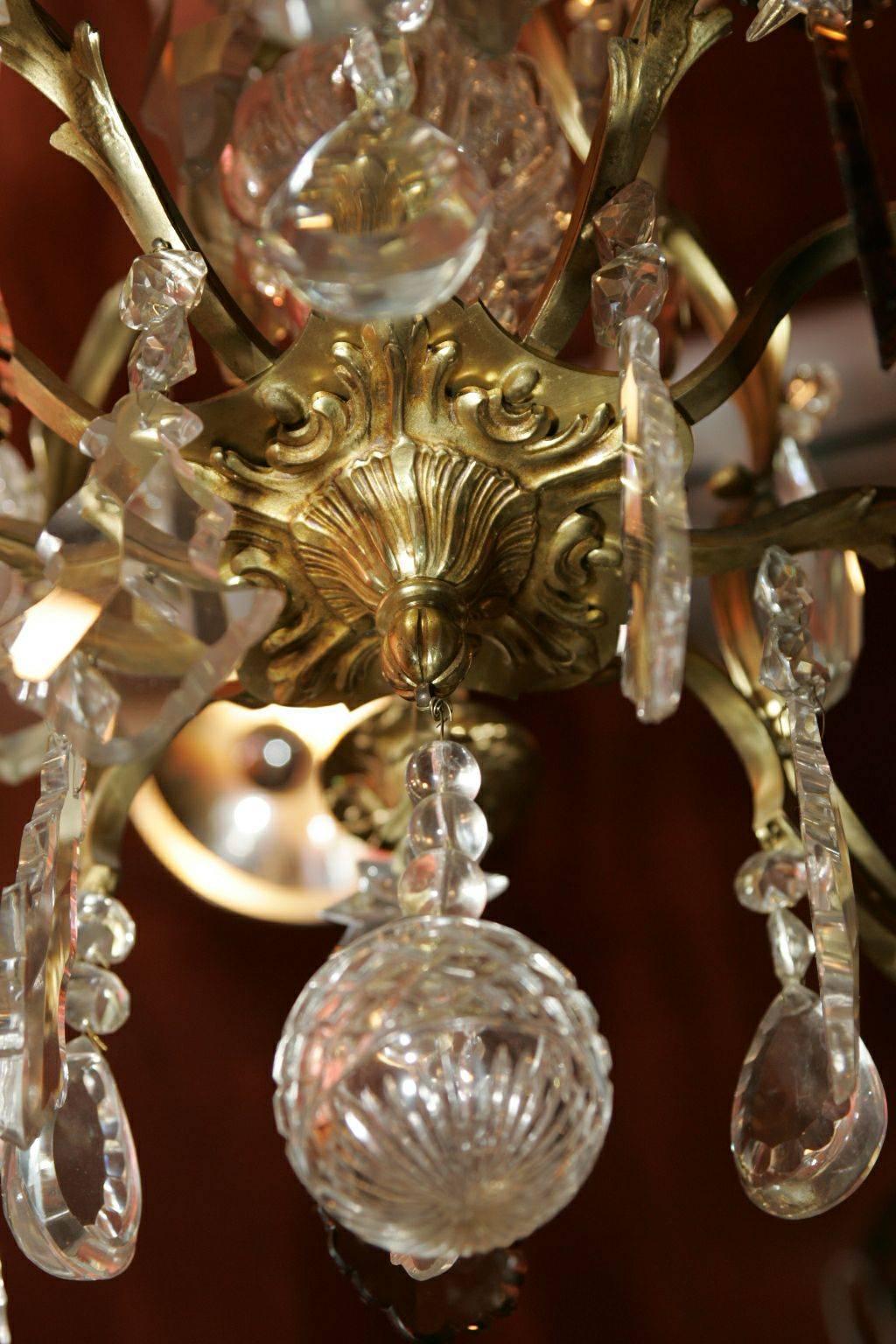 19th Century Louis XV Style French Chandelier For Sale 4