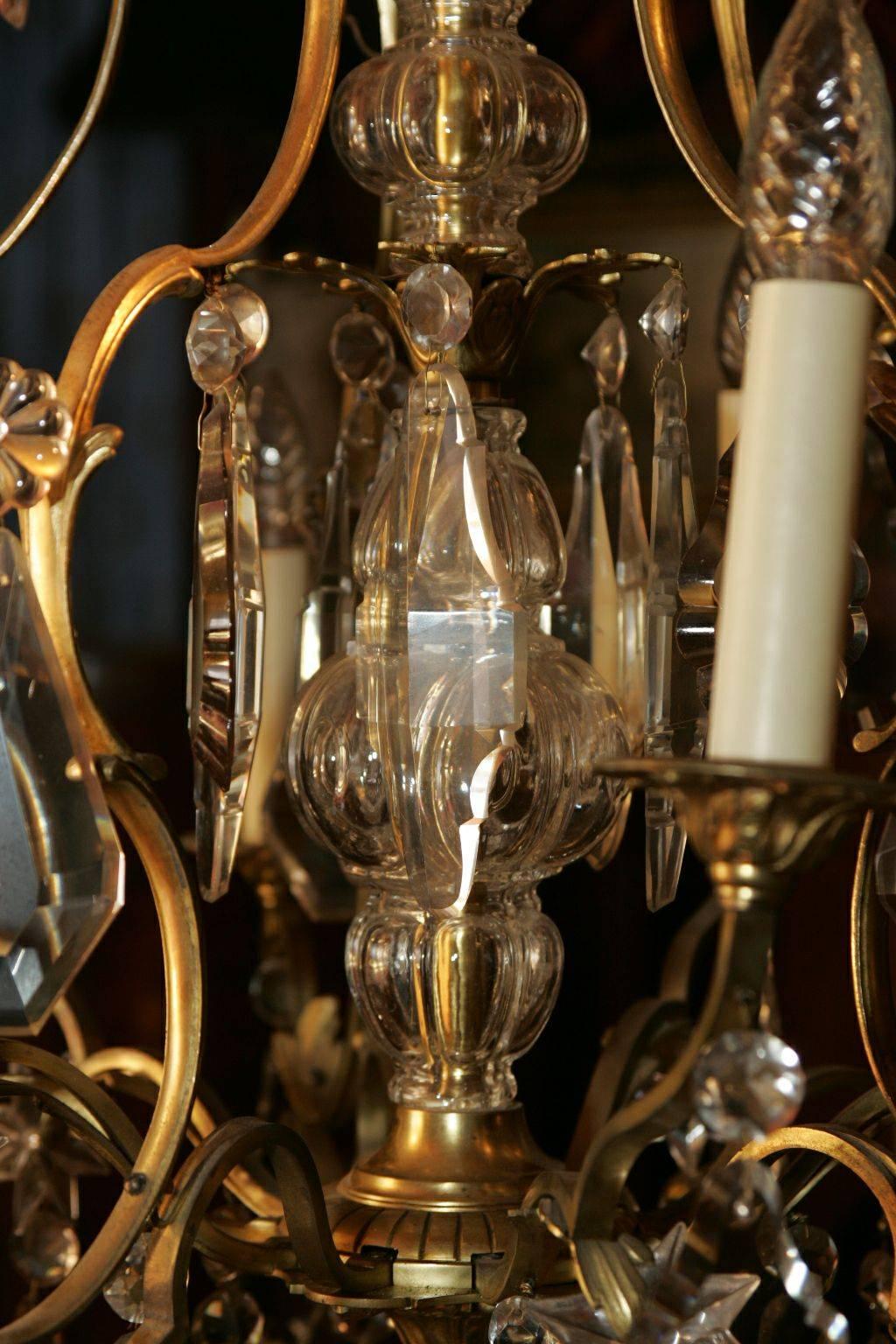 Lampadario francese del XIX secolo in stile Luigi XV in vendita 4