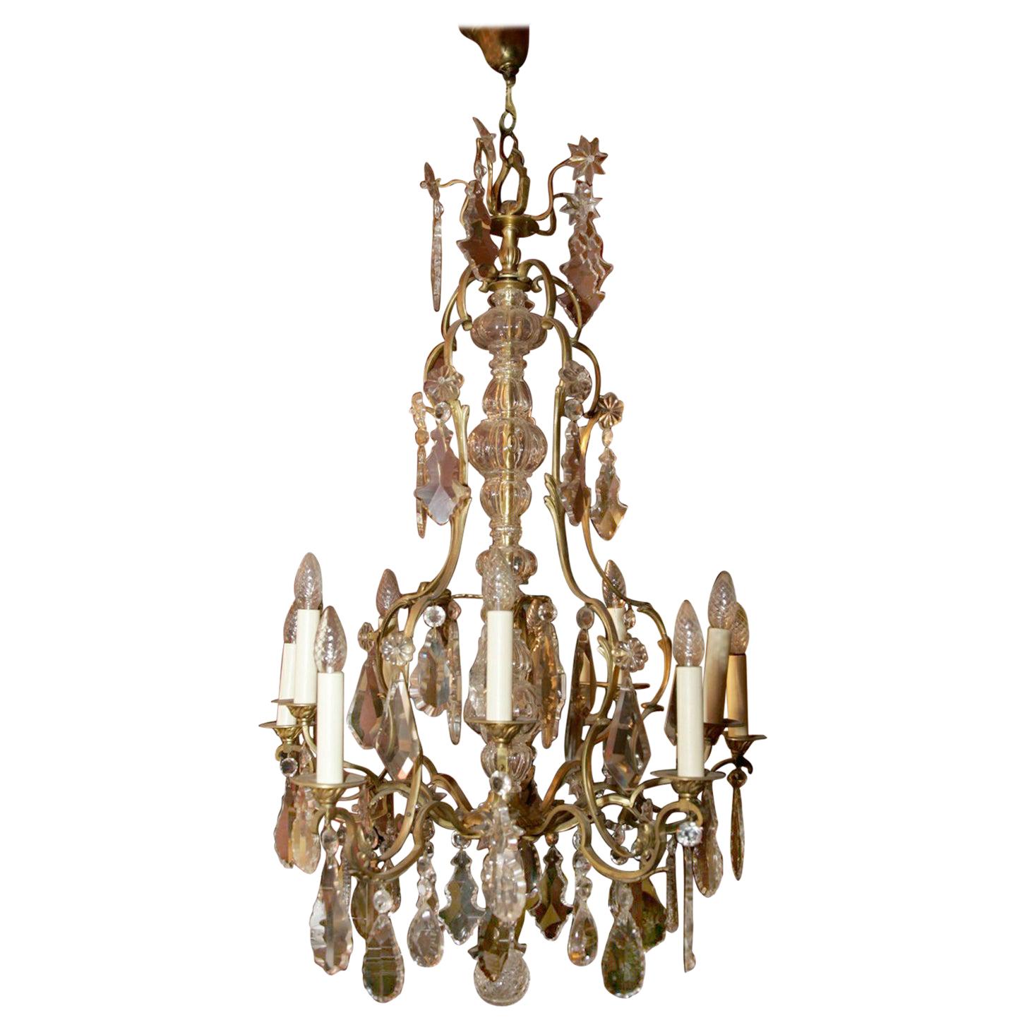 19th Century Louis XV Style French Chandelier For Sale