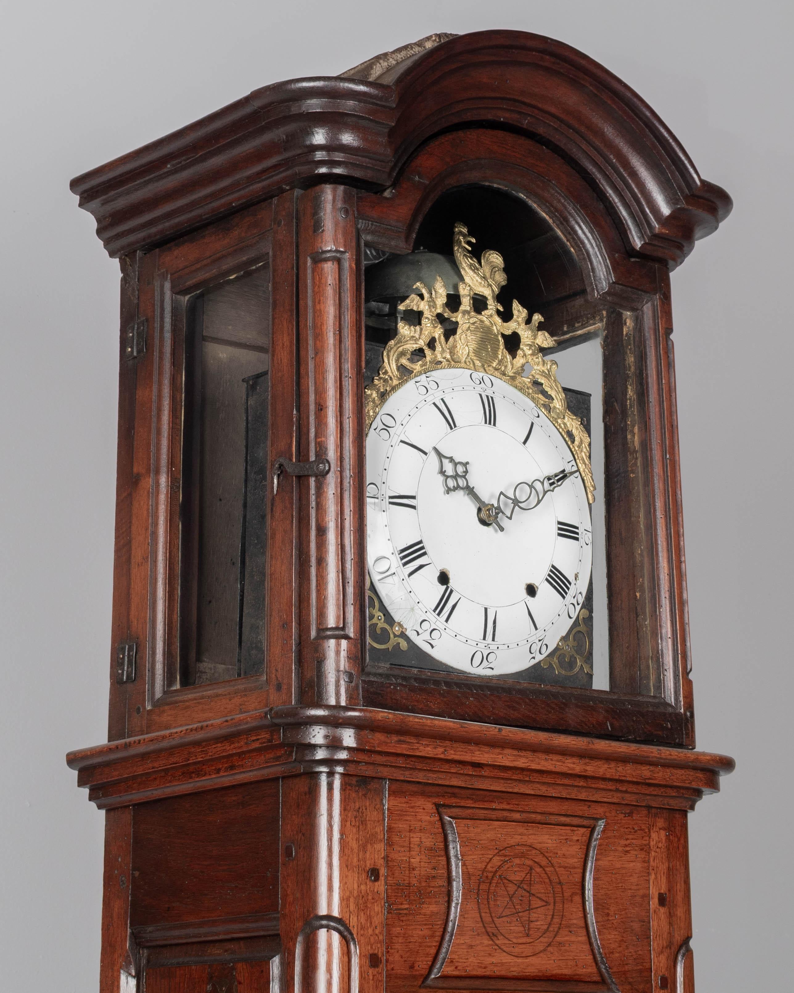 19th Century Louis XV Style French Tall Case Clock For Sale 1