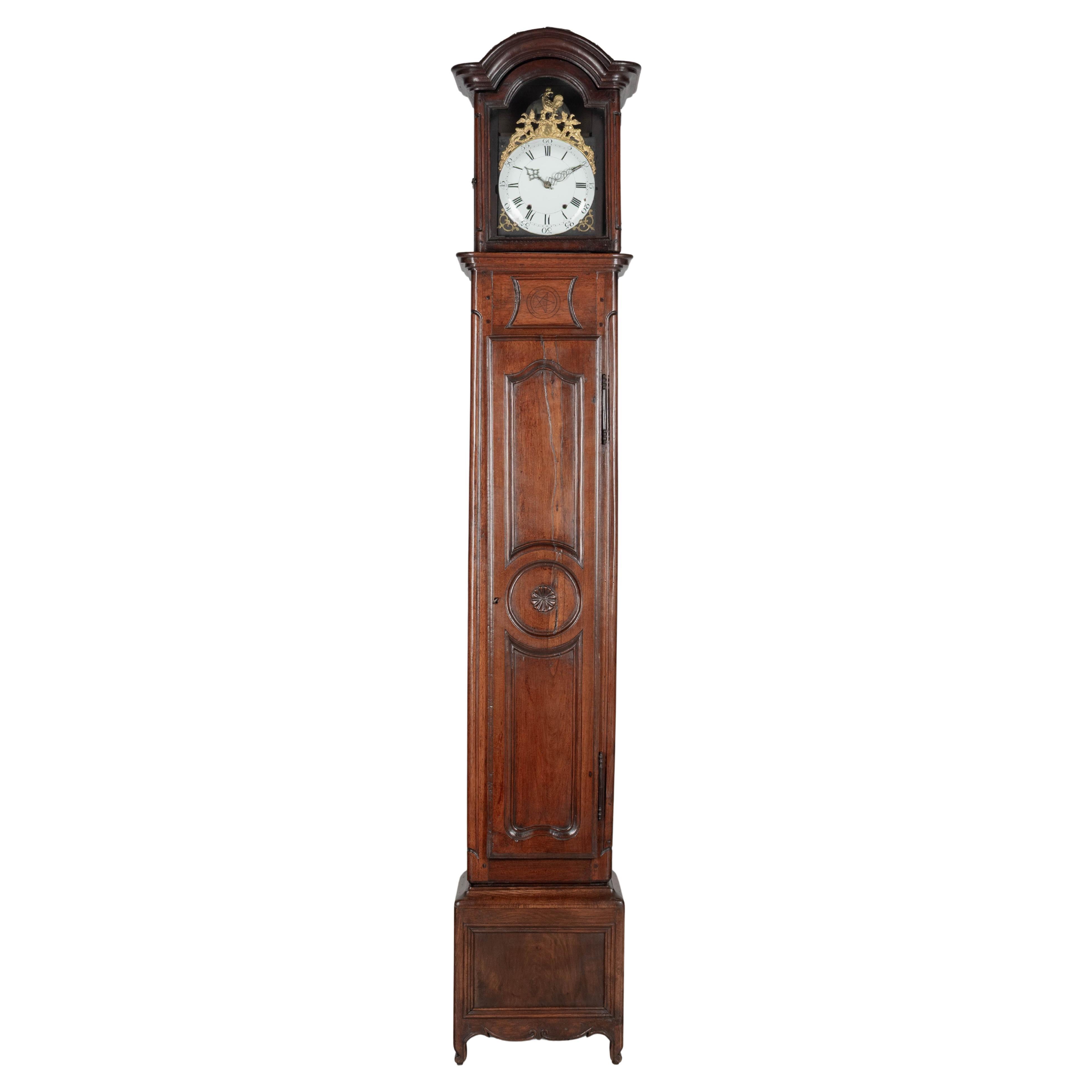 19th Century Louis XV Style French Tall Case Clock For Sale