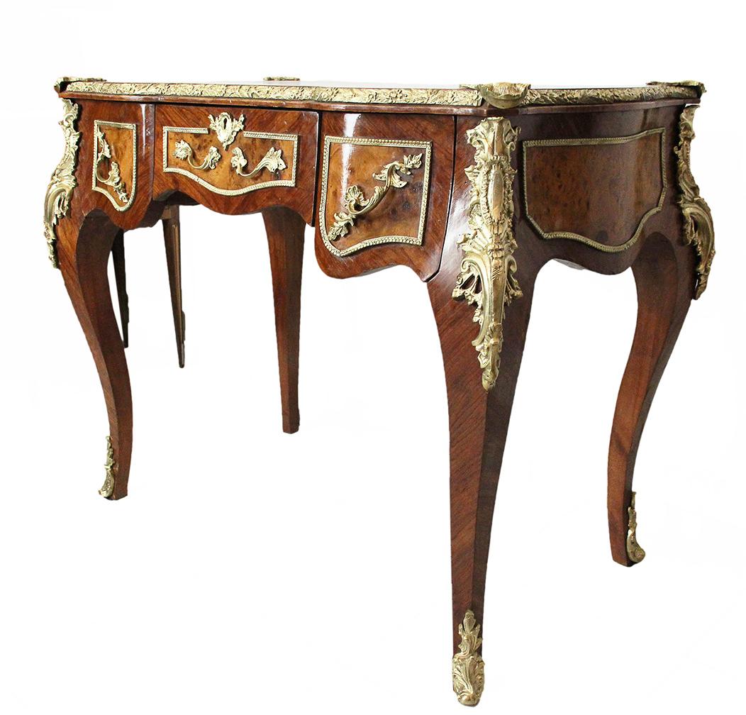 19th Century Louis XV Style Lady's Desk in Rosewood and Burl For Sale 2