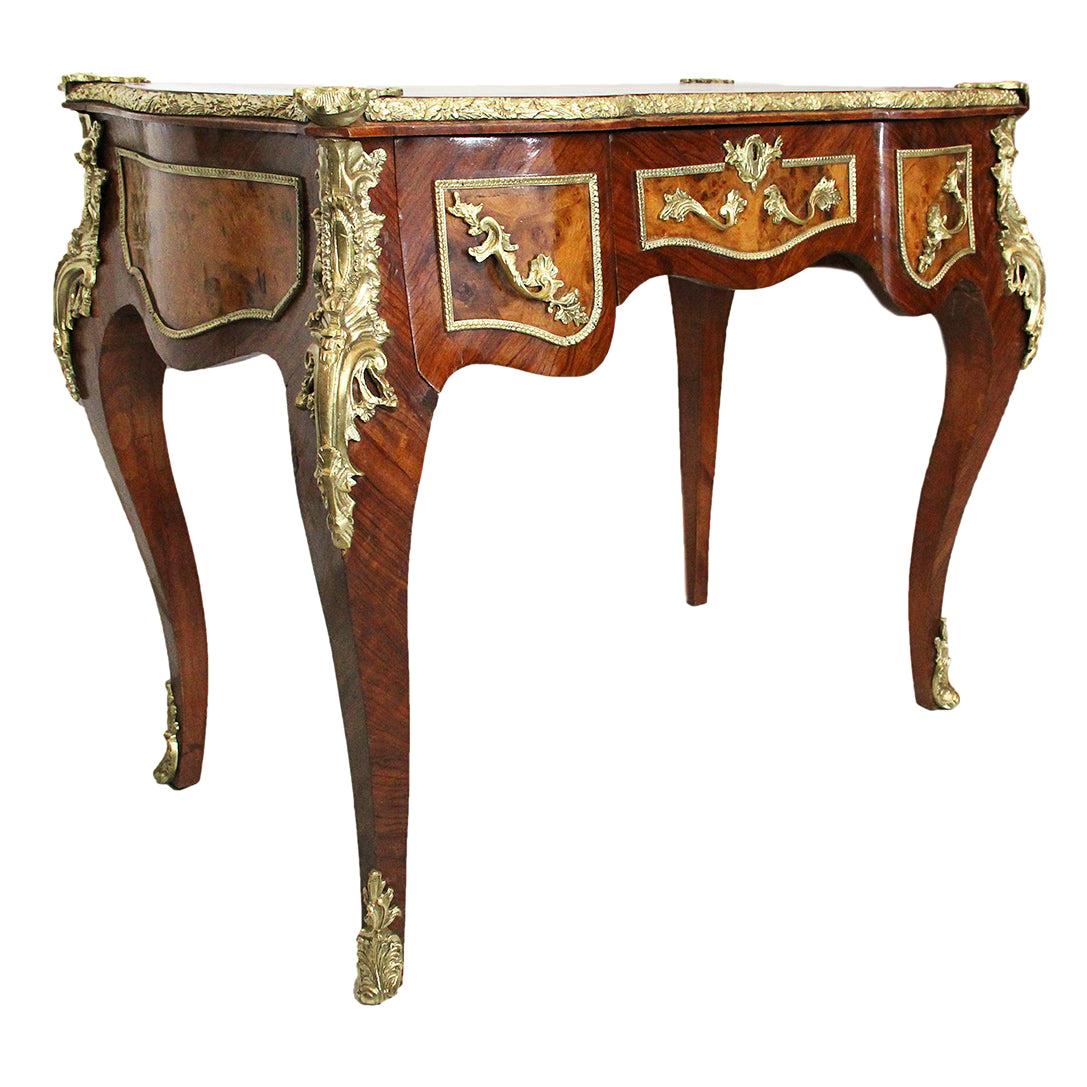 19th Century Louis XV Style Lady's Desk in Rosewood and Burl For Sale
