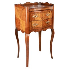 19th Century Louis XV Style Marquetry Side Table