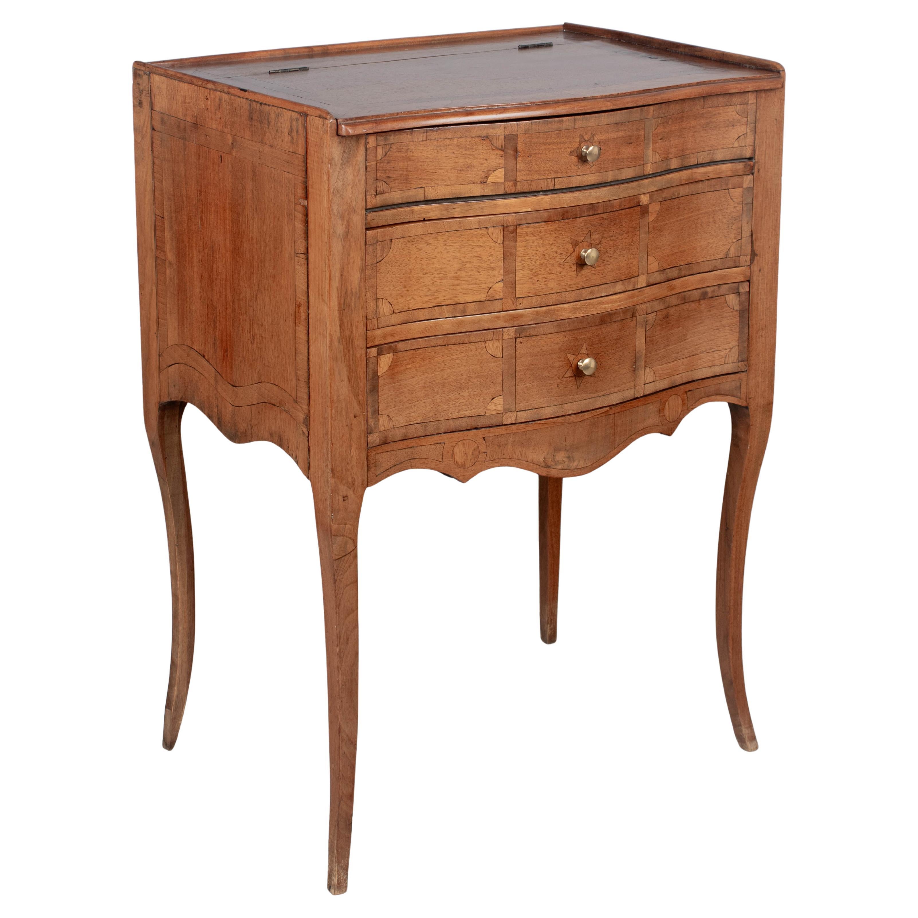 19th Century Louis XV Style Marquetry Side Table