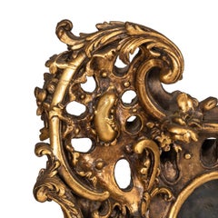 19th Century Louis XV Style Mirror With Gilt Wood Frame Surround, c.1970