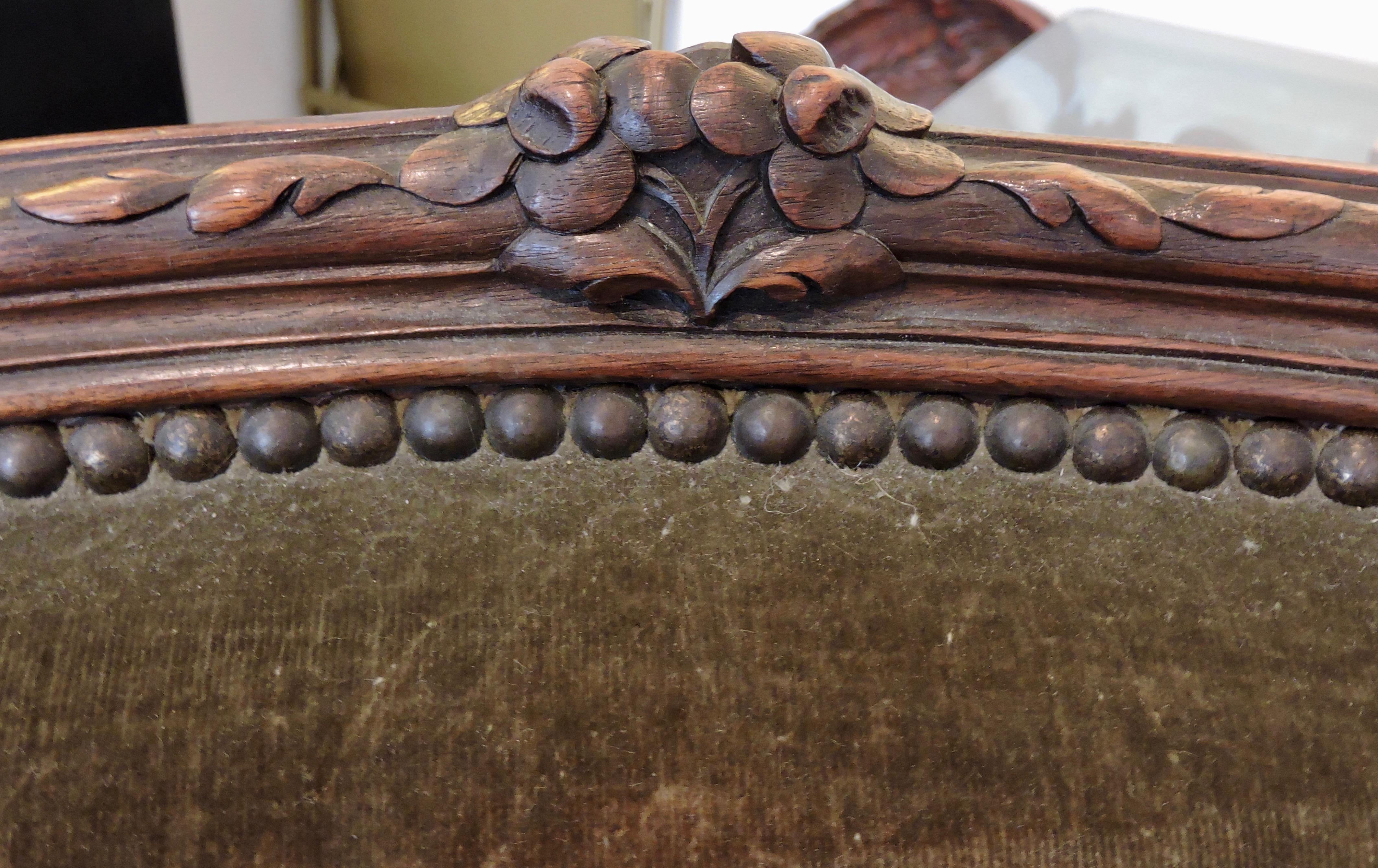 19th Century Louis XV Style Natural Wood Duchesse Brisée In Good Condition In Saint-Ouen, FR