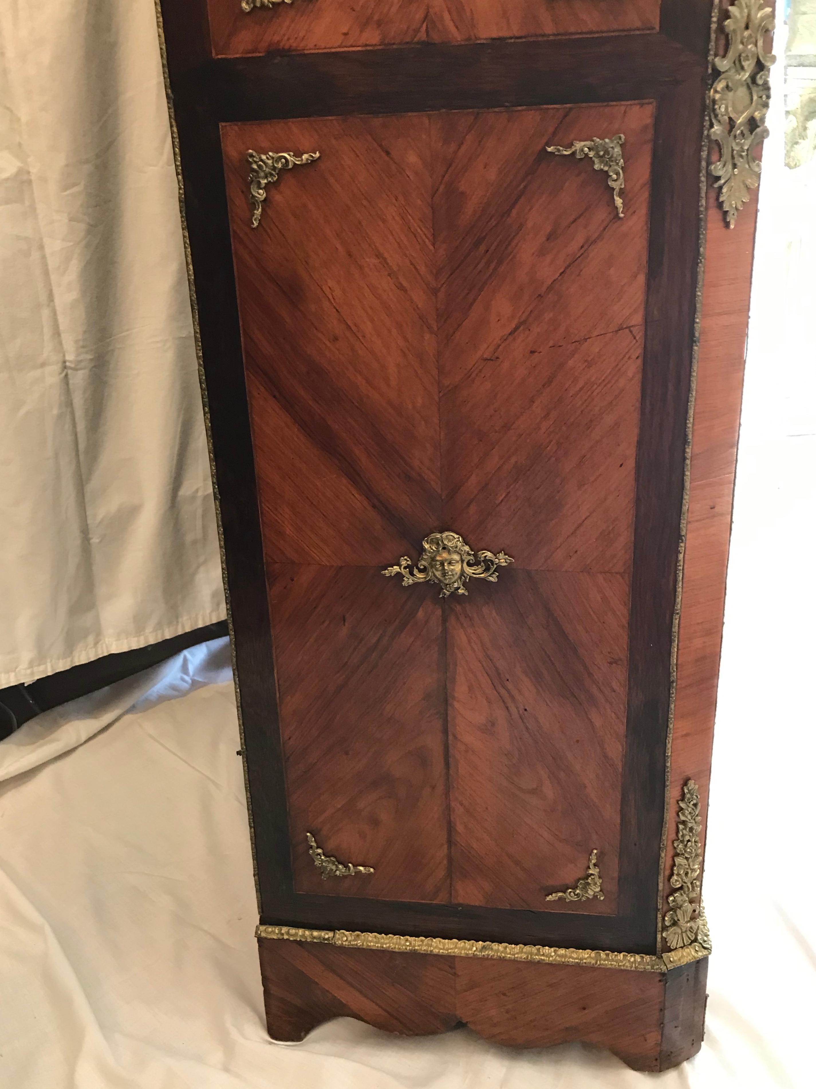 19th Century Louis XV Style Ormolu-Mounted Kingwood Lingerie Chest 2