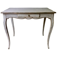 19th Century Louis XV Style Painted Small Table/Desk