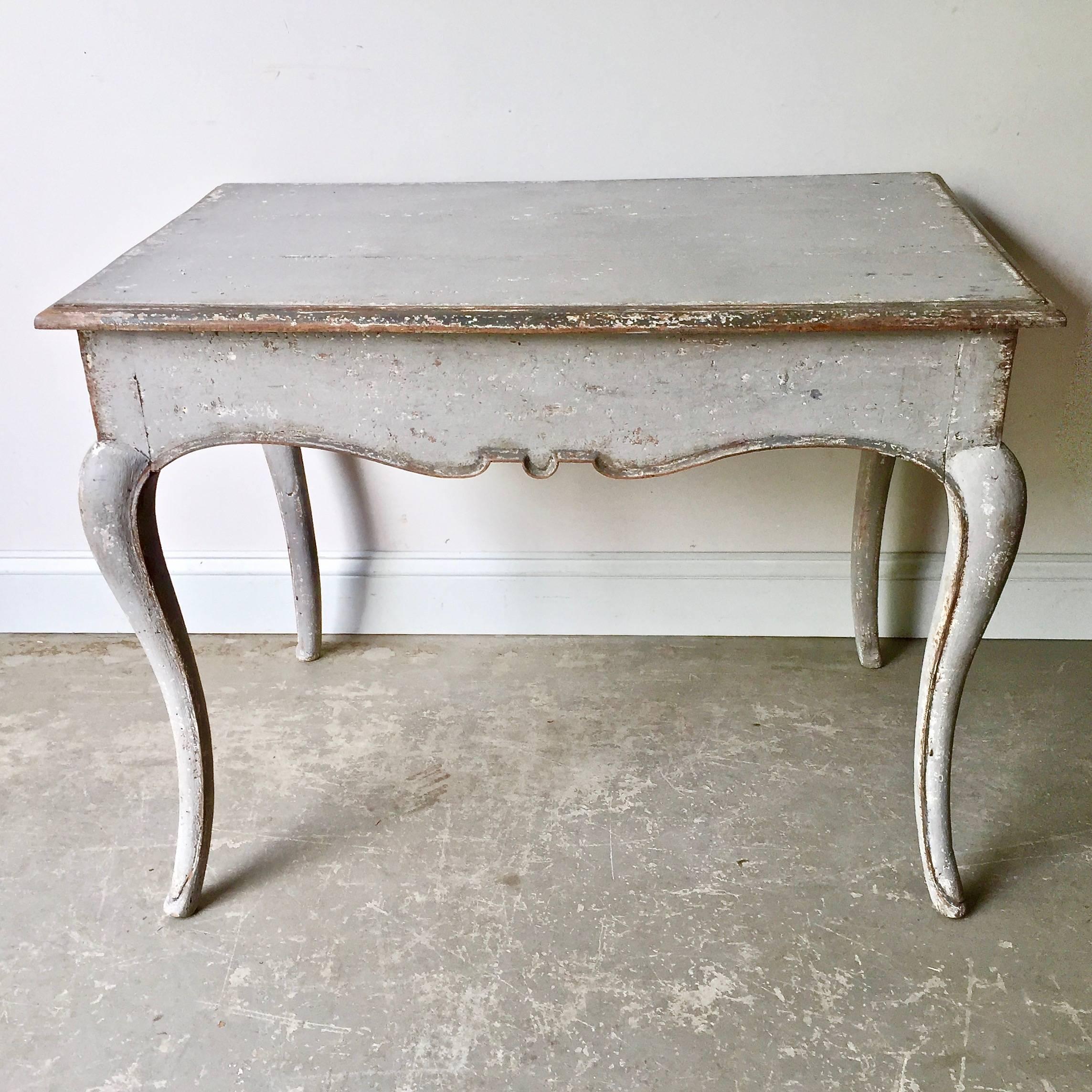 French 19th Century Louis XV Style Painted Small Table
