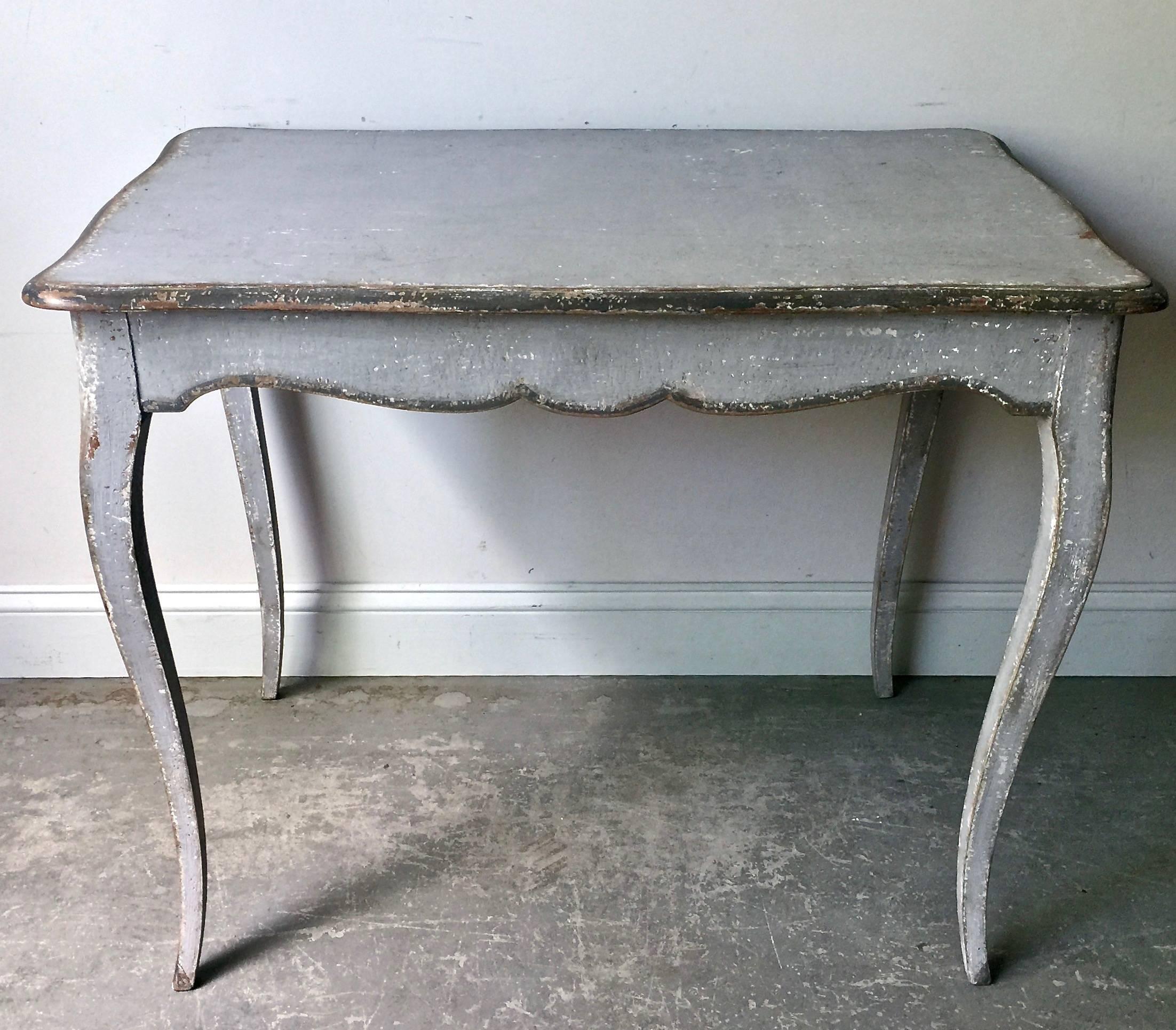 French 19th Century Louis XV Style Painted Small Table/Desk