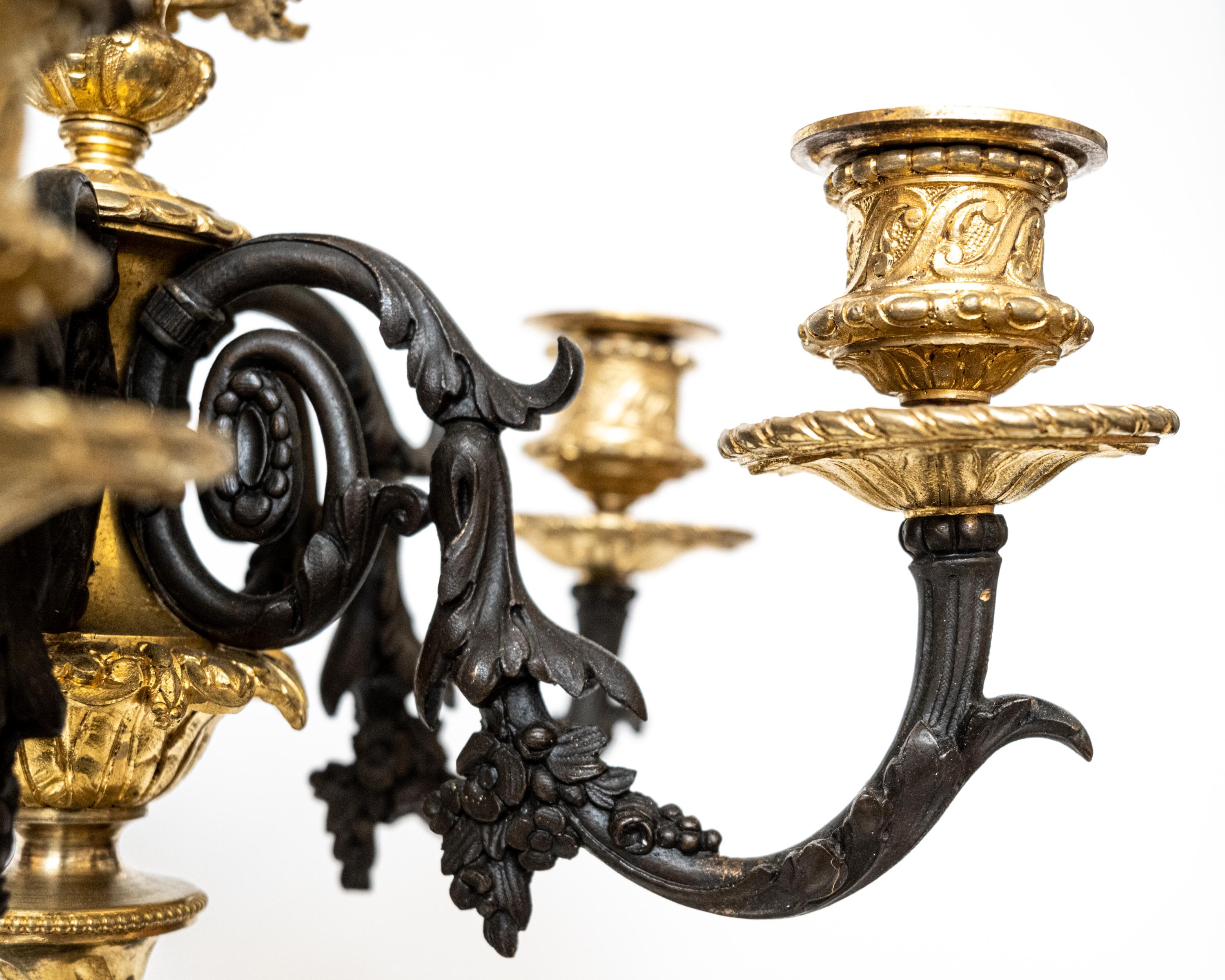 French 19th Century Louis XV Style Putto Candelabra