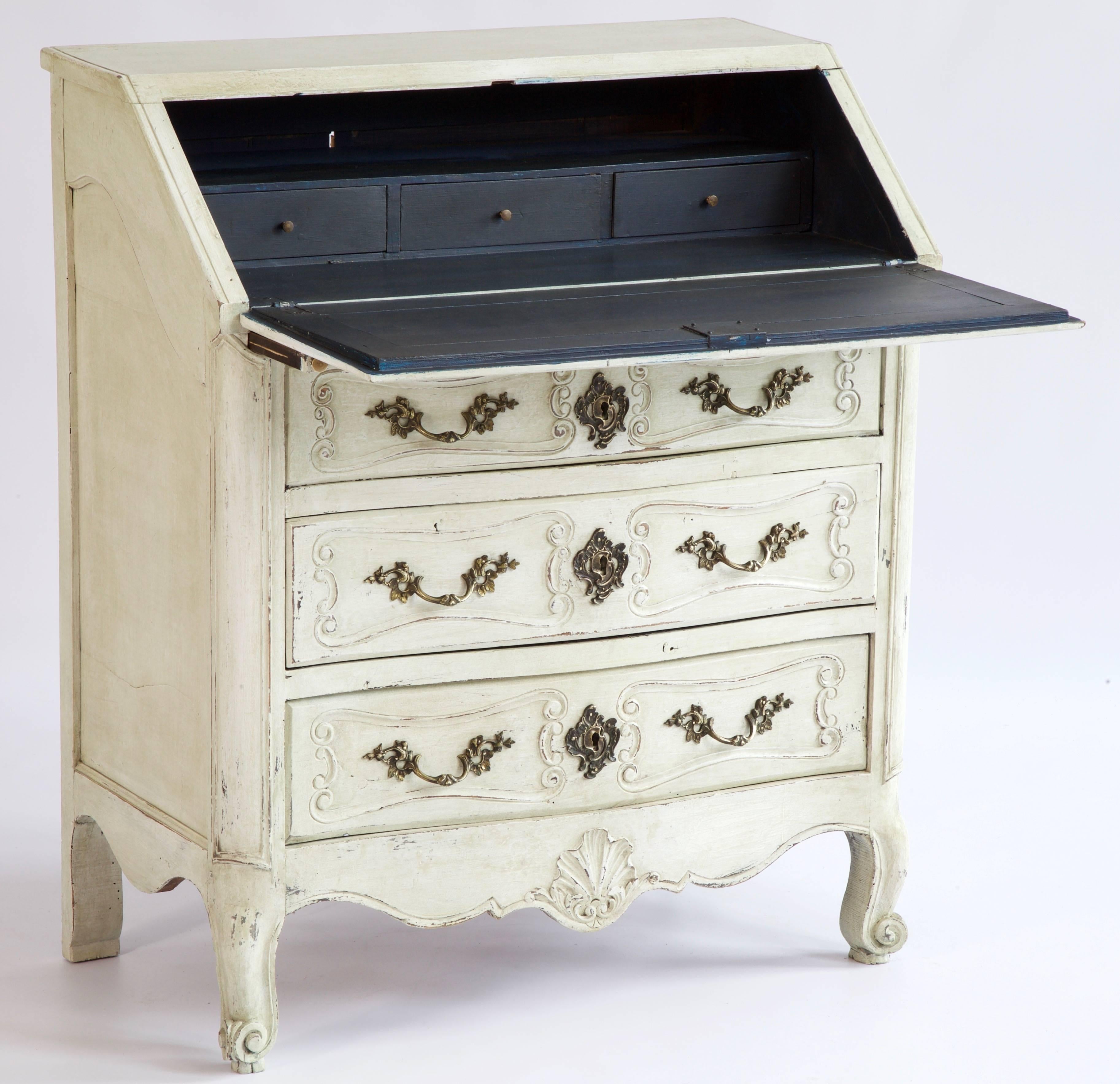 19th Century Louis XV Style Scriban In Good Condition For Sale In London, Park Royal