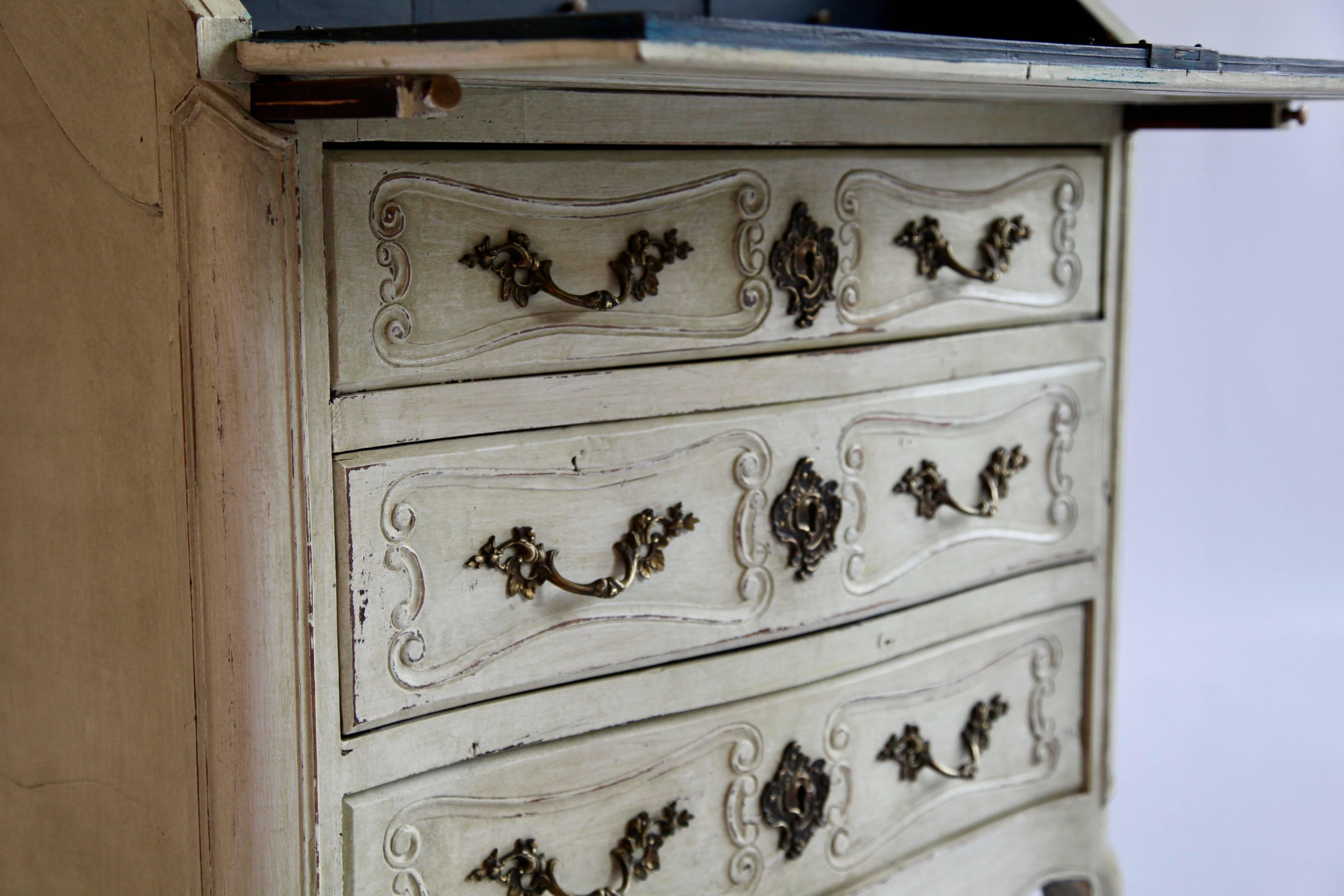 Legno Scriba in stile Luigi XV del XIX secolo in vendita
