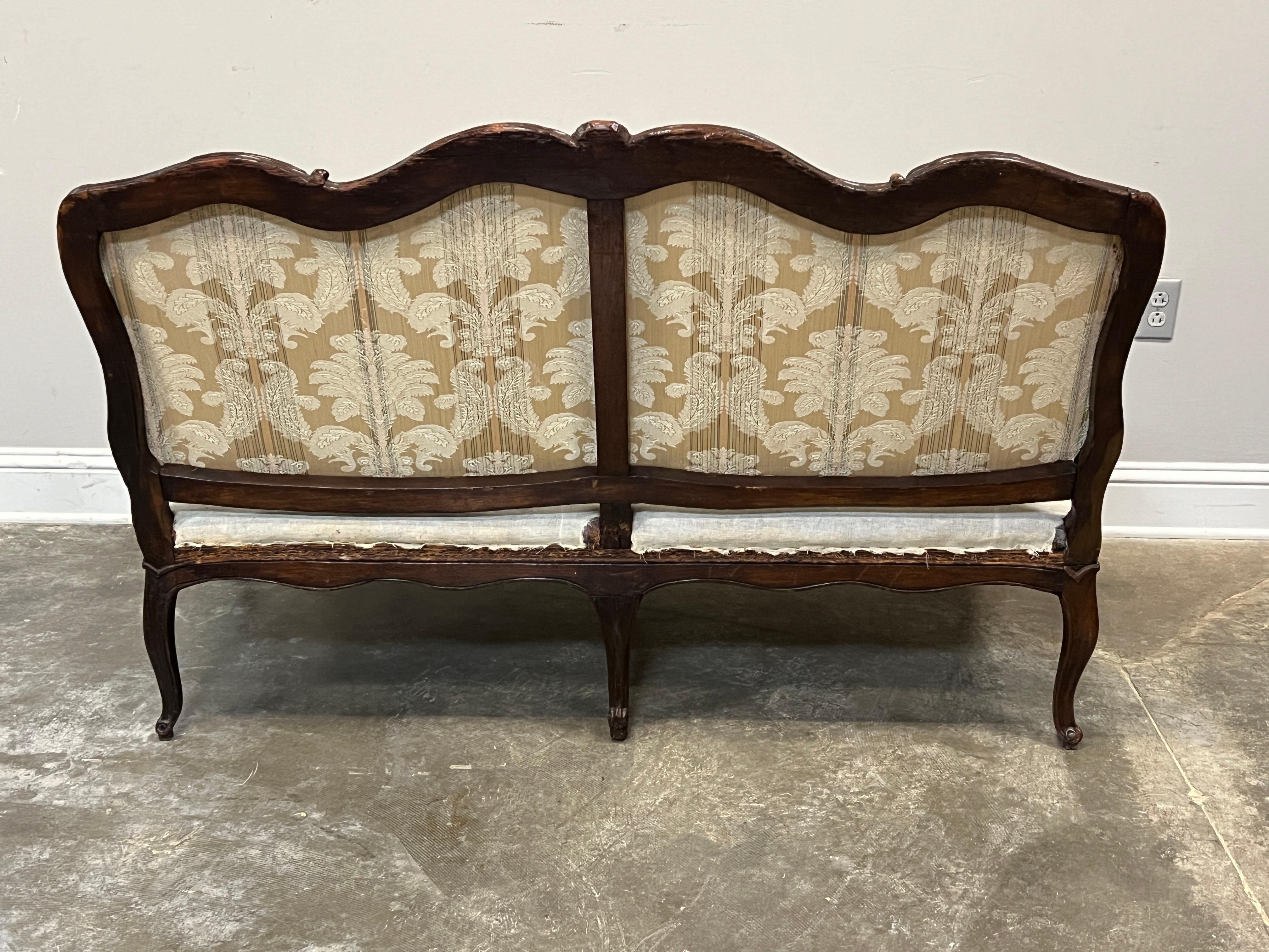 19th Century Louis XV Style Settee For Sale 1