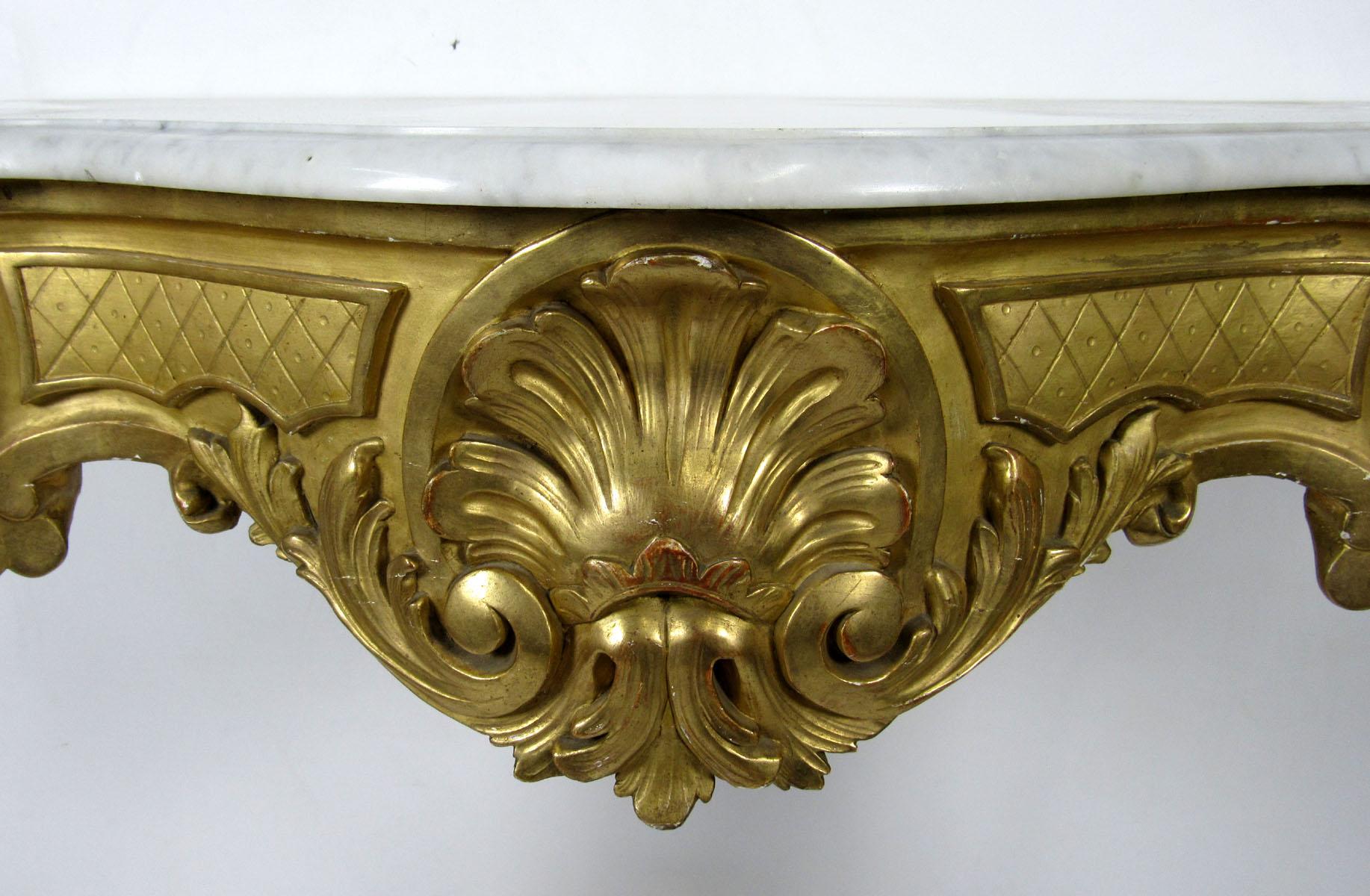 19th Century Louis XV Style Wall Console For Sale 6