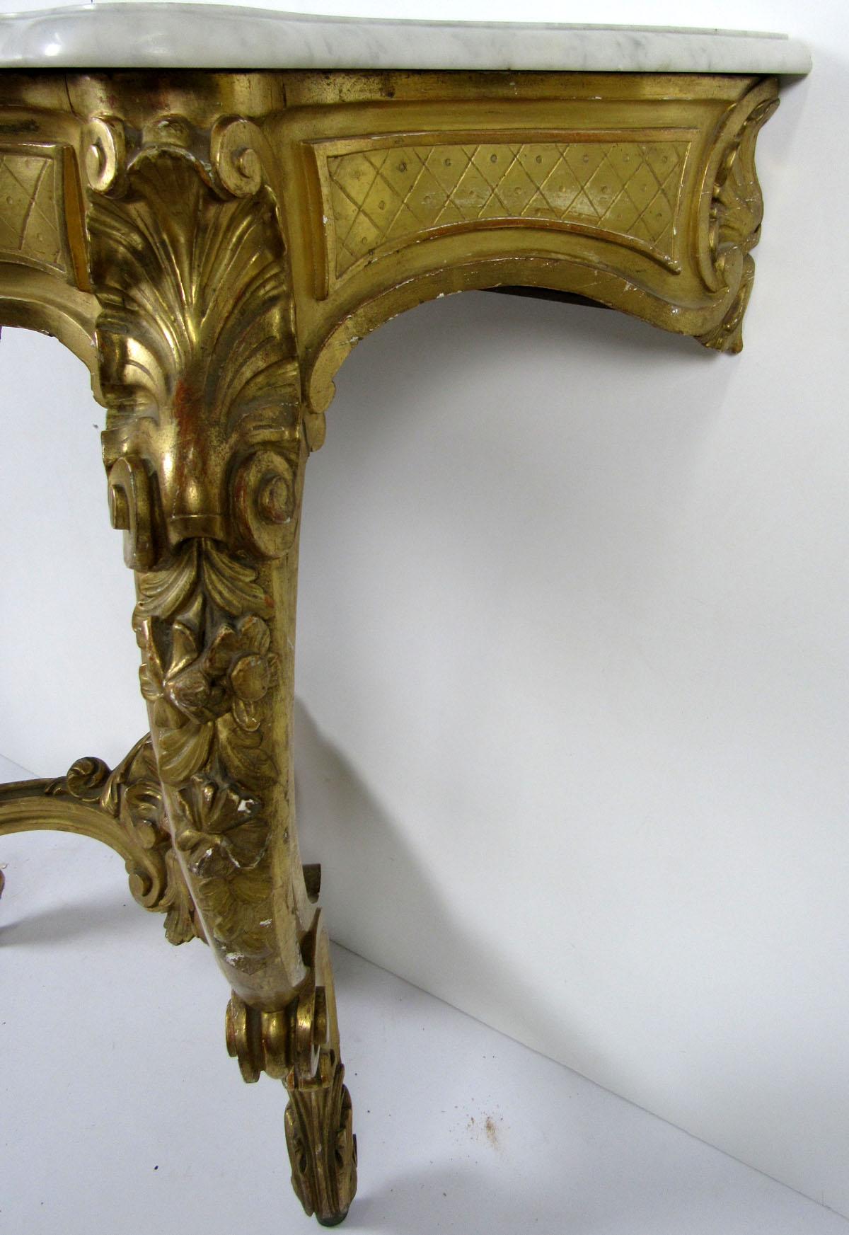 19th Century Louis XV Style Wall Console For Sale 7