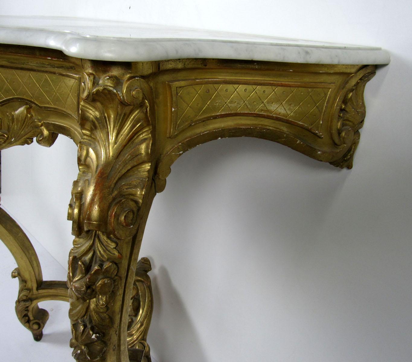 19th Century Louis XV Style Wall Console For Sale 8