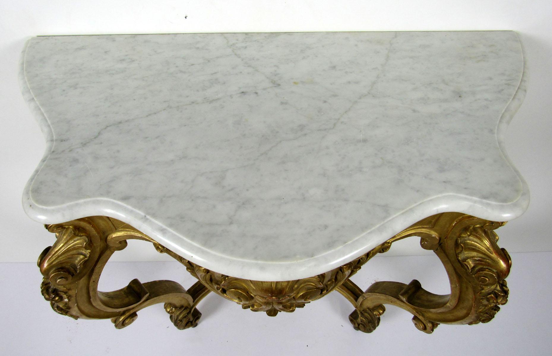 19th Century Louis XV Style Wall Console For Sale 9