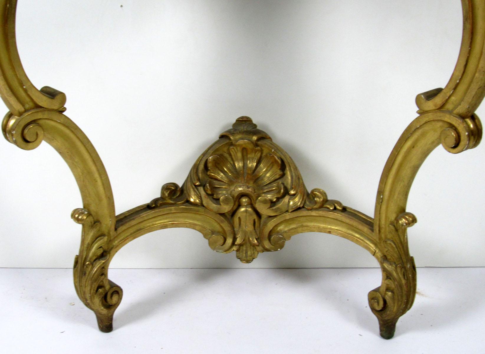 French 19th Century Louis XV Style Wall Console For Sale