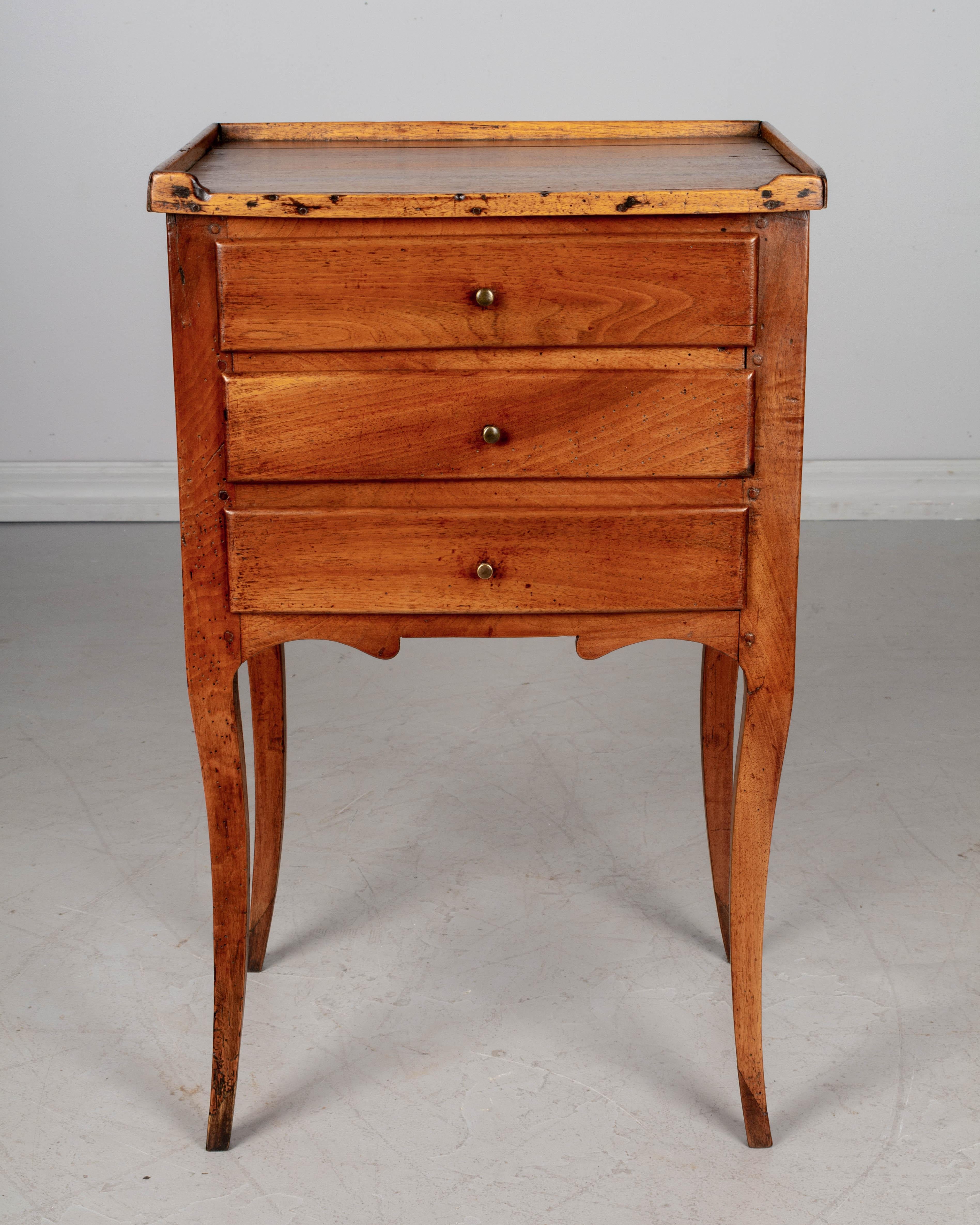 French 19th Century Louis XV Style Walnut Side Table