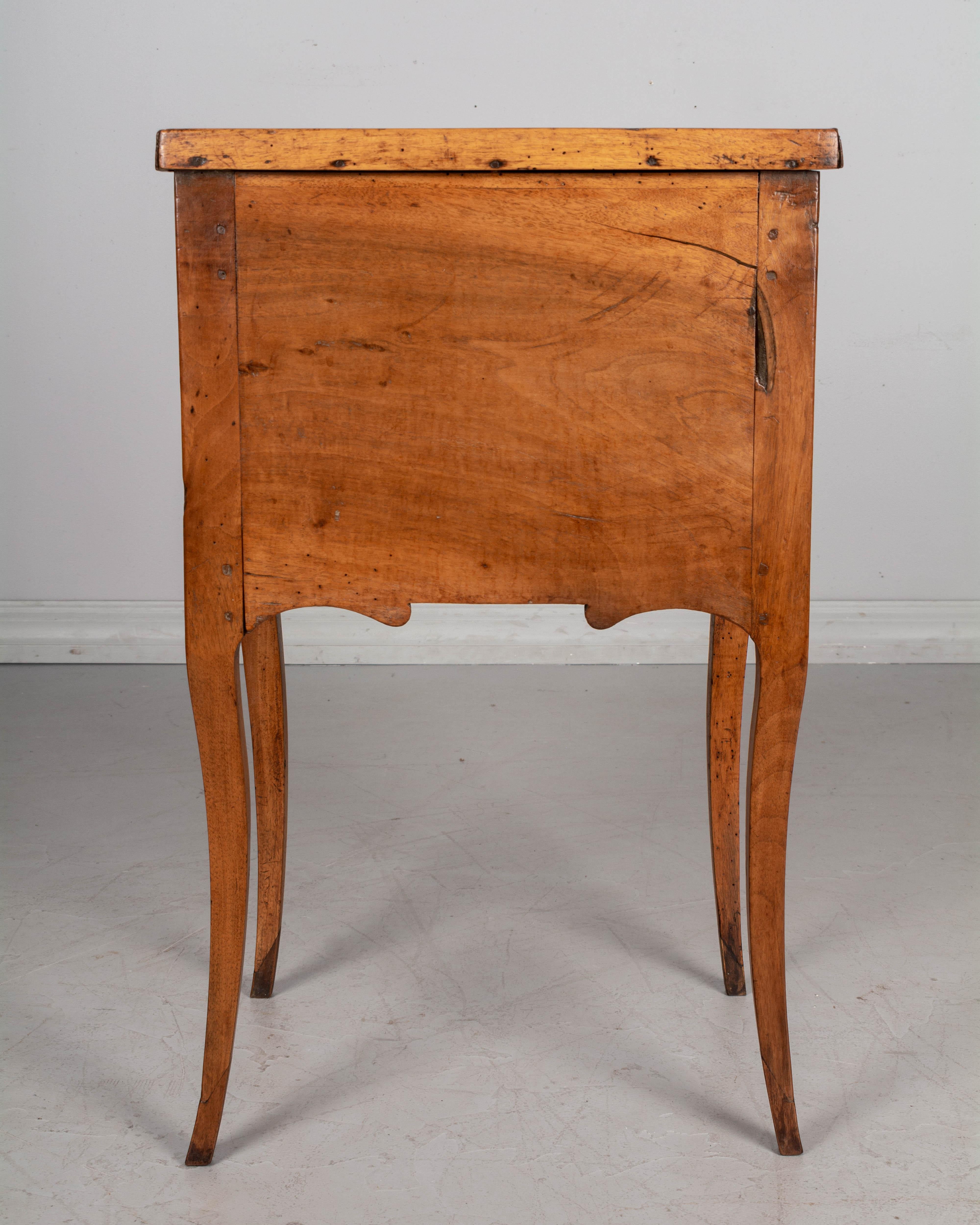 Cast 19th Century Louis XV Style Walnut Side Table