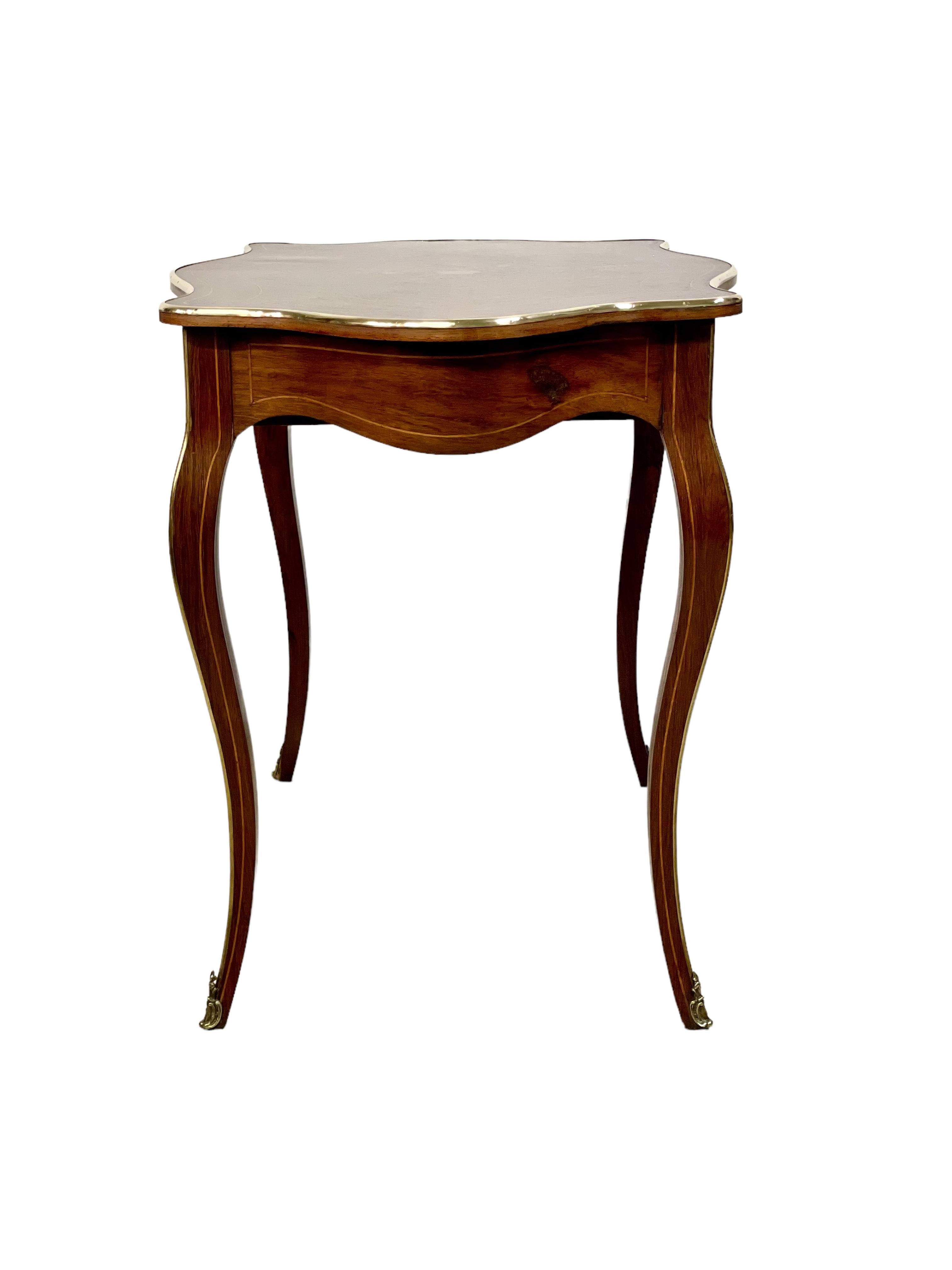 Fruitwood 19th Century Louis XV Style Writing Desk or Center Table For Sale